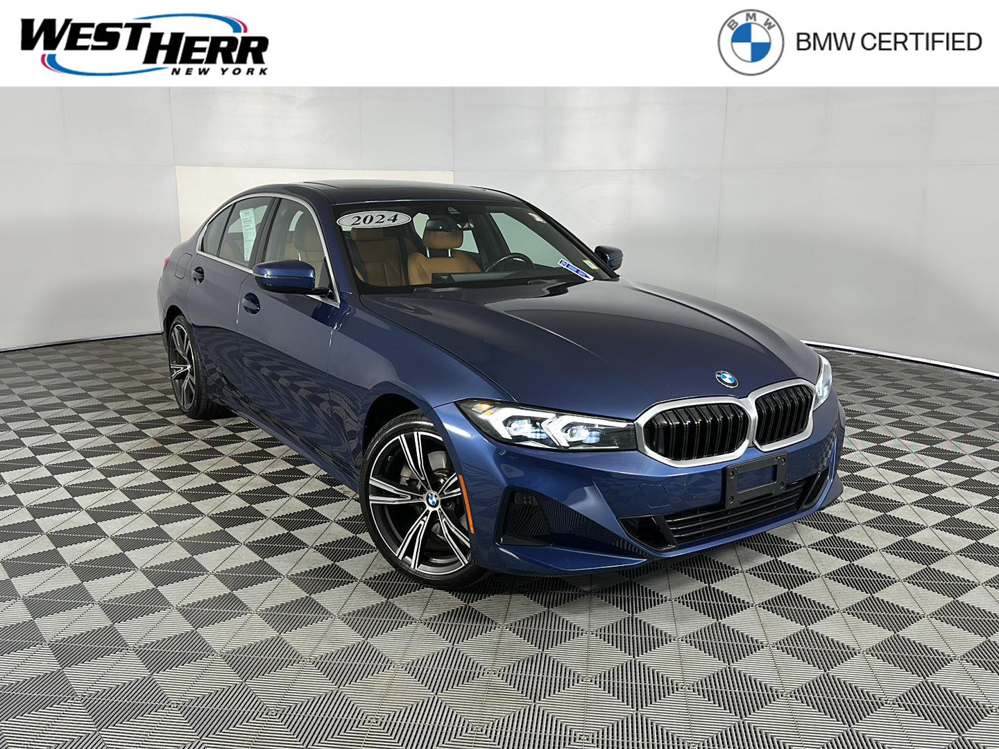 Phytonic Blue Metallic 2024 BMW 3 Series Sedan All-Wheel Drive Automatic