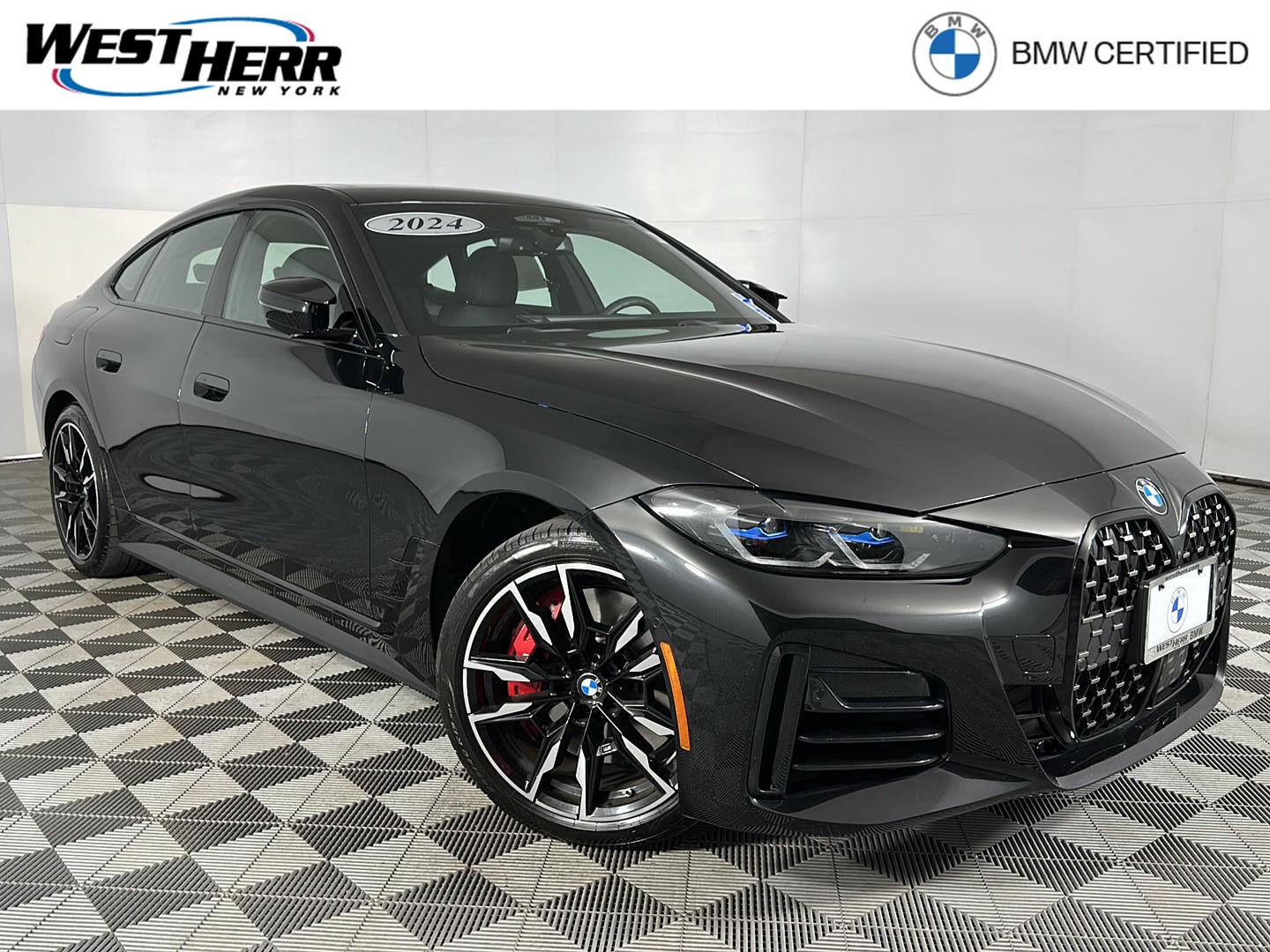 Black Sapphire Metallic 2024 BMW 4 Series Coupe All-Wheel Drive Automatic