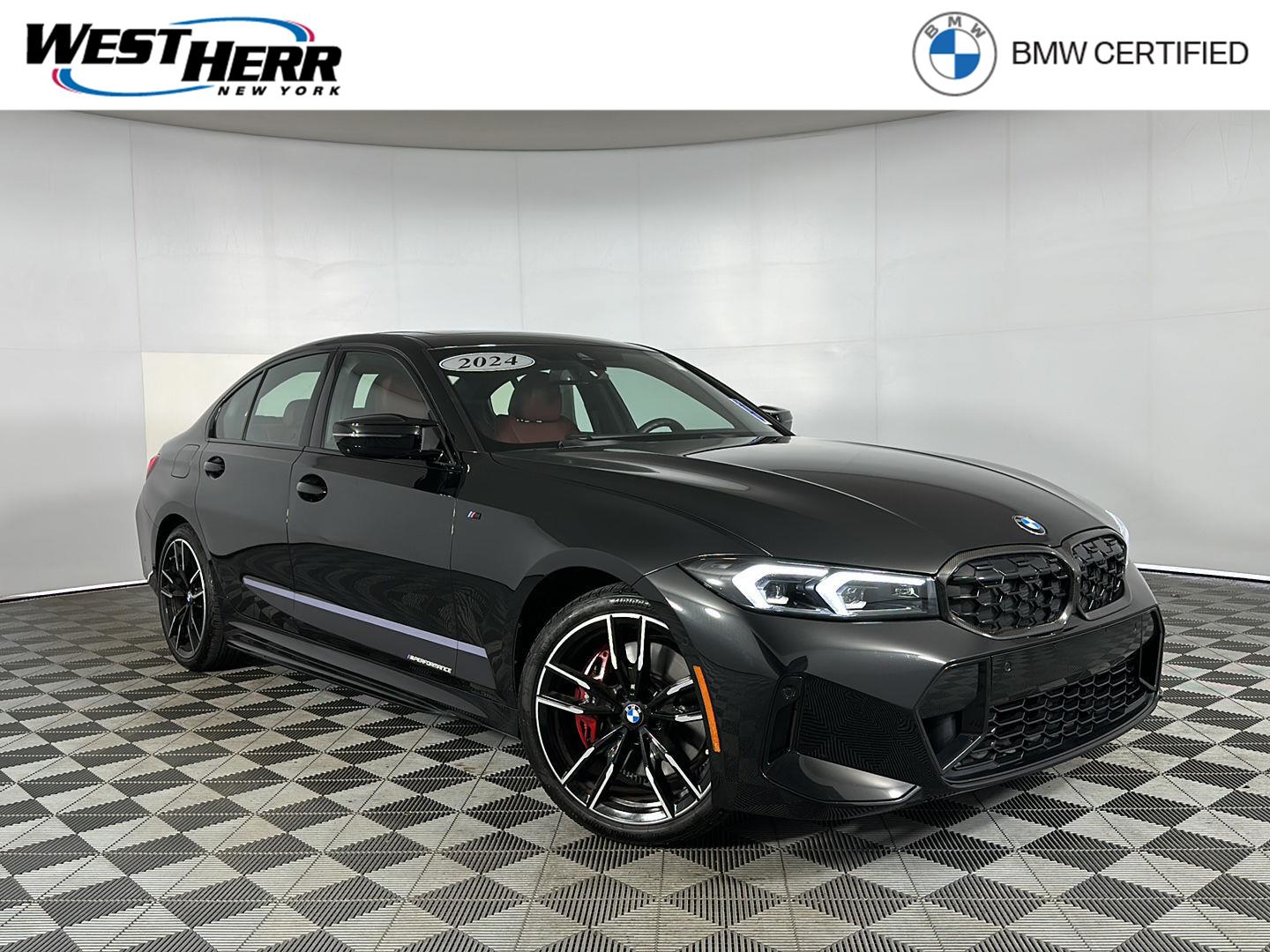 Black Sapphire Metallic 2024 BMW 3 Series Sedan All-Wheel Drive Automatic
