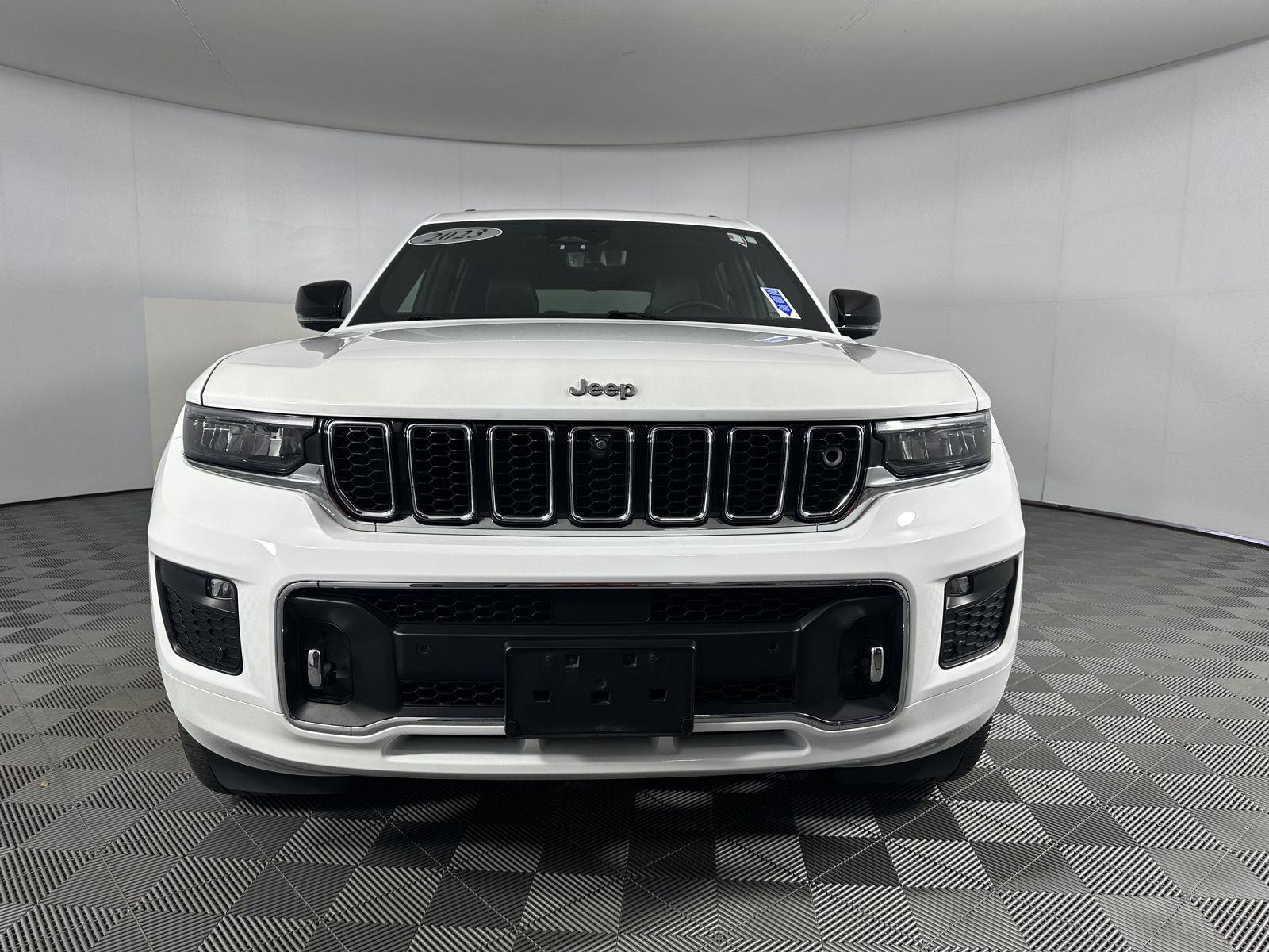 Used 2023 Bright White Clearcoat Jeep Overland image 2