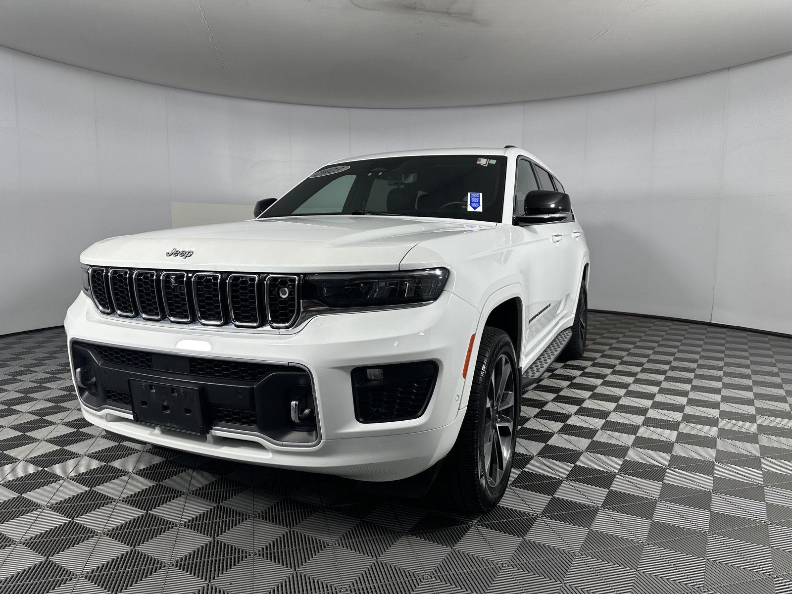 Used 2023 Bright White Clearcoat Jeep Overland image 3