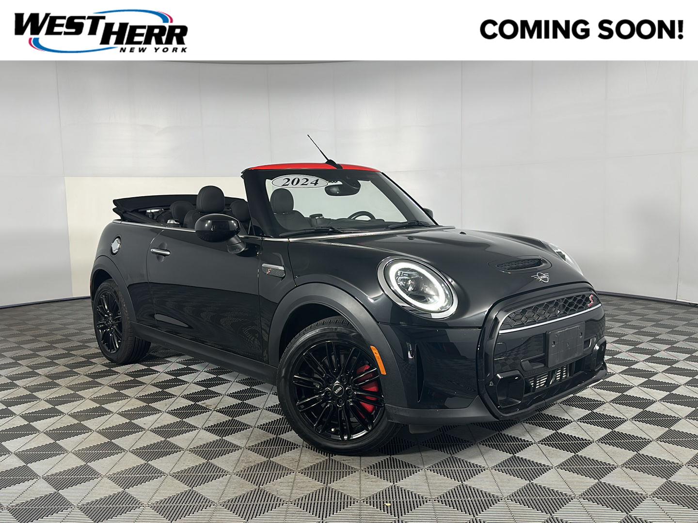 Midnight Black II 2024 MINI Cooper Convertible Front-Wheel Drive 7-Speed Dual Clutch