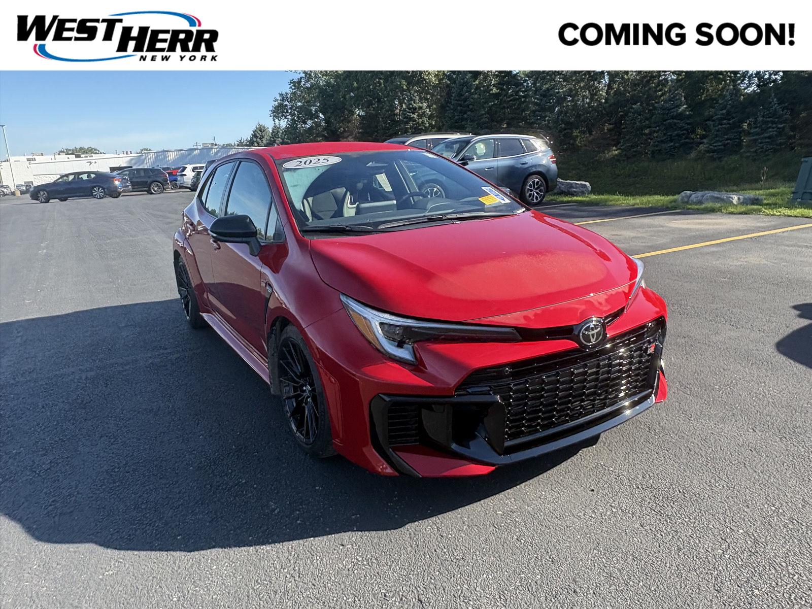 Supersonic Red 2025 Toyota GR Corolla Hatchback All-Wheel Drive 6-Speed Manual