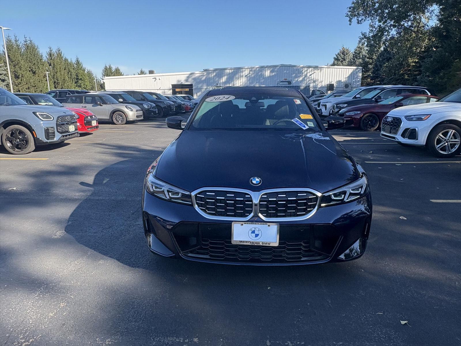 Certified Used 2024 Tanzanite Blue II Metallic BMW M340i xDrive image 2