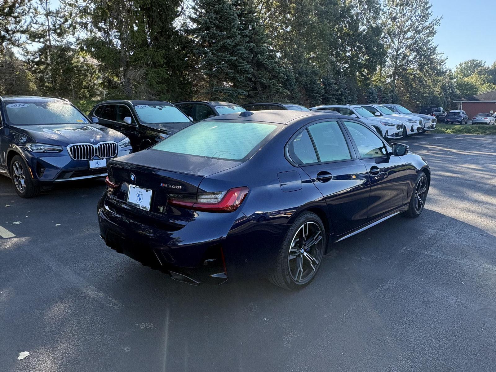 Certified Used 2024 Tanzanite Blue II Metallic BMW M340i xDrive image 7