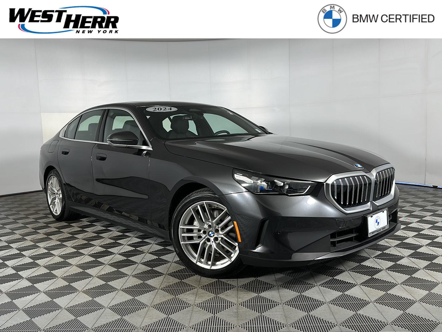 Gray (Dark Graphite Metallic) 2024 BMW 5 Series Sedan All-Wheel Drive Automatic