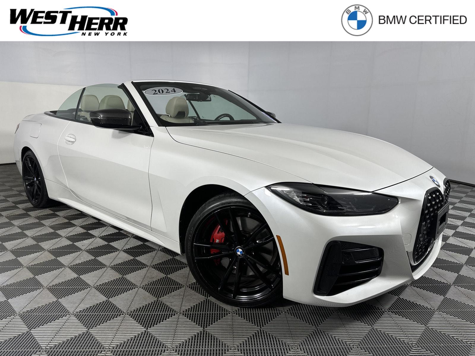Mineral White Metallic 2024 BMW 4 Series Convertible All-Wheel Drive Automatic