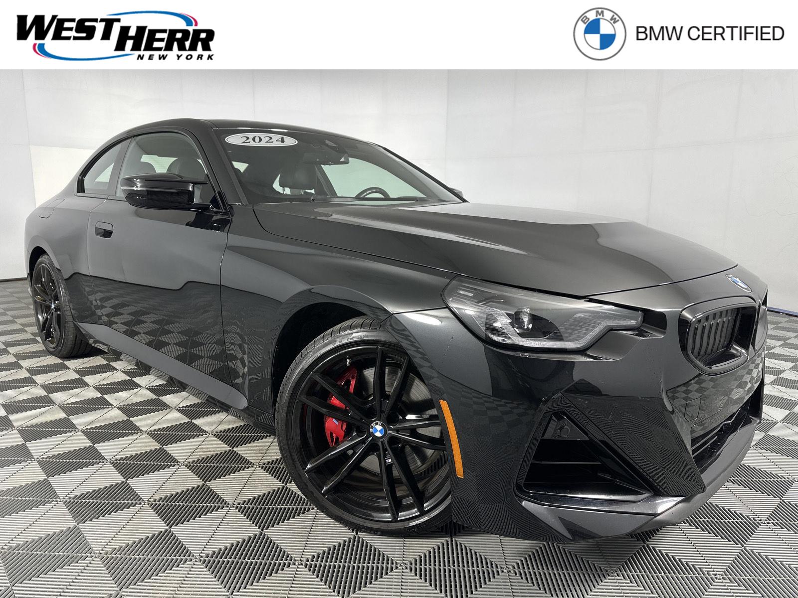 Black Sapphire Metallic 2024 BMW 2 Series Coupe All-Wheel Drive Automatic