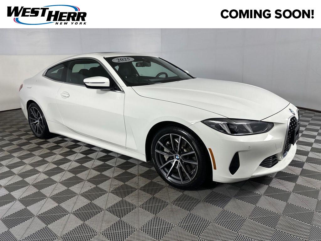Alpine White 2025 BMW 4 Series Coupe All-Wheel Drive 8-Speed Automatic