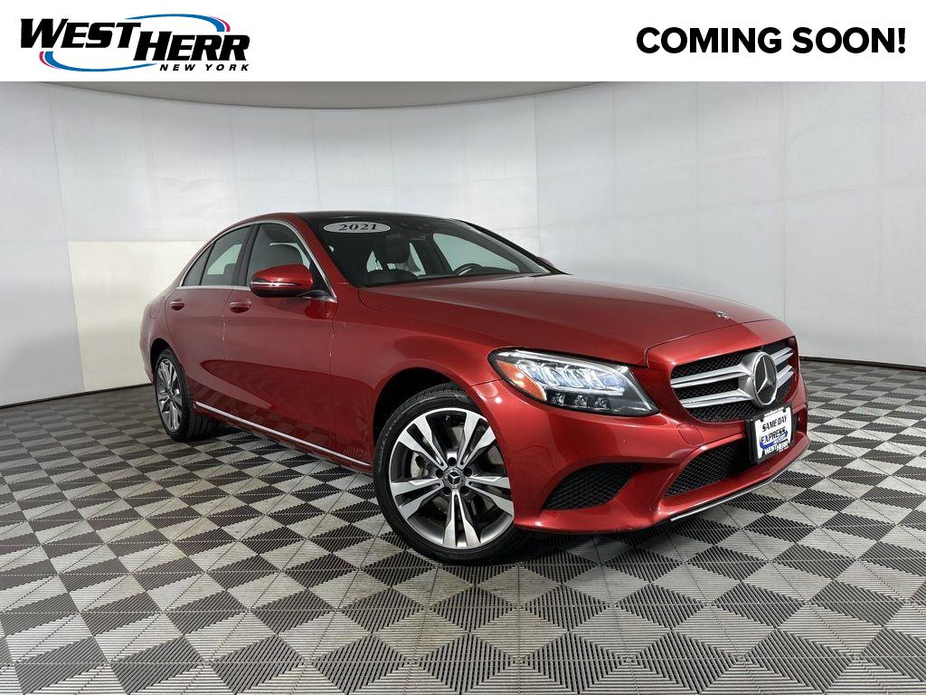 designo Cardinal Red Metallic 2021 Mercedes-Benz C-Class C 300 Sedan 4MATIC Sedan All-Wheel Drive 9-Speed Automatic