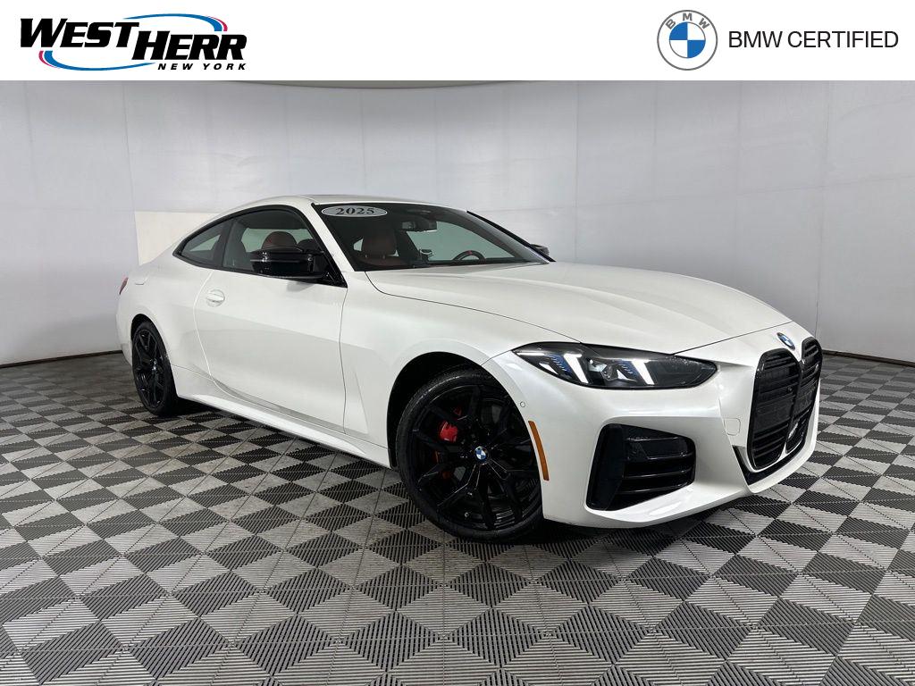 White Metallic 2025 BMW 4 Series M440i Coupe xDrive Coupe All-Wheel Drive 8-Speed Automatic