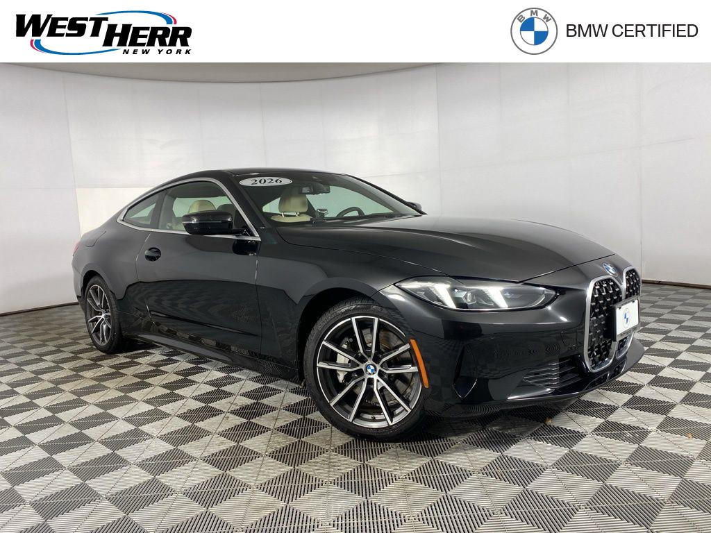 Black Sapphire Metallic 2026 BMW 4 Series Coupe All-Wheel Drive 8-Speed Automatic