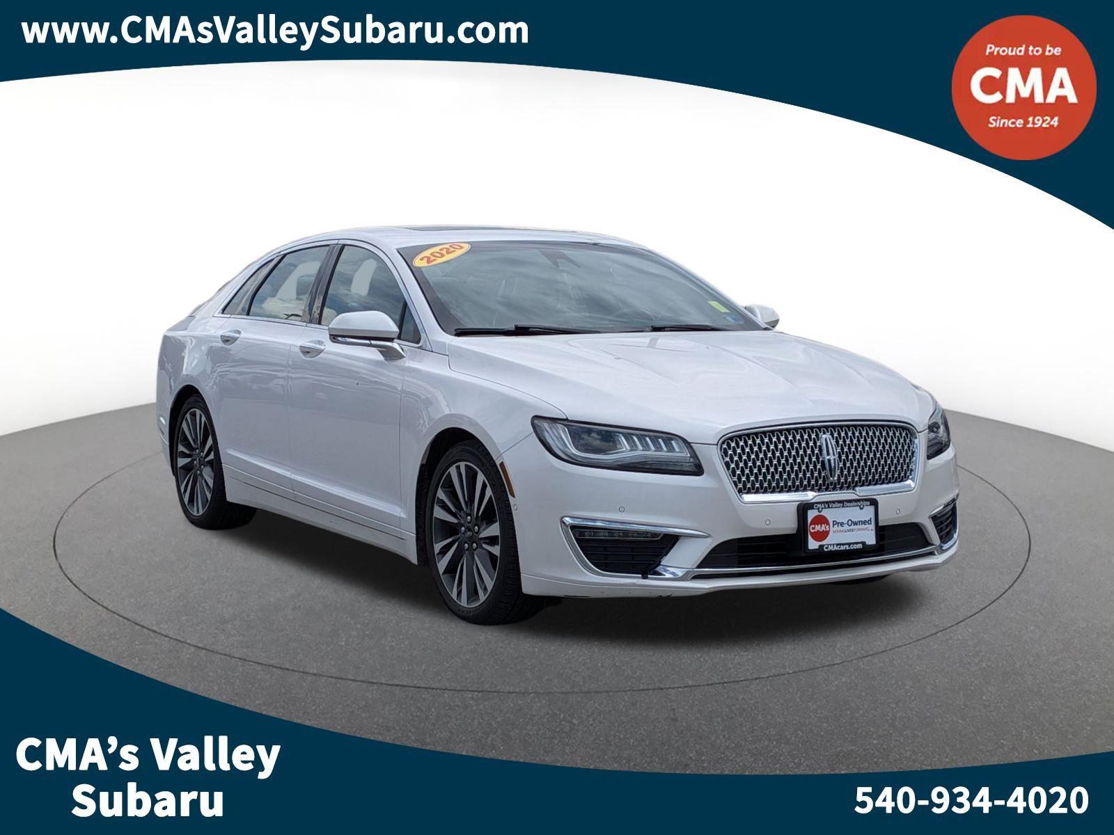 White Platinum Tri-Coat 2020 Lincoln MKZ Sedan Front-Wheel Drive 6-Speed Automatic