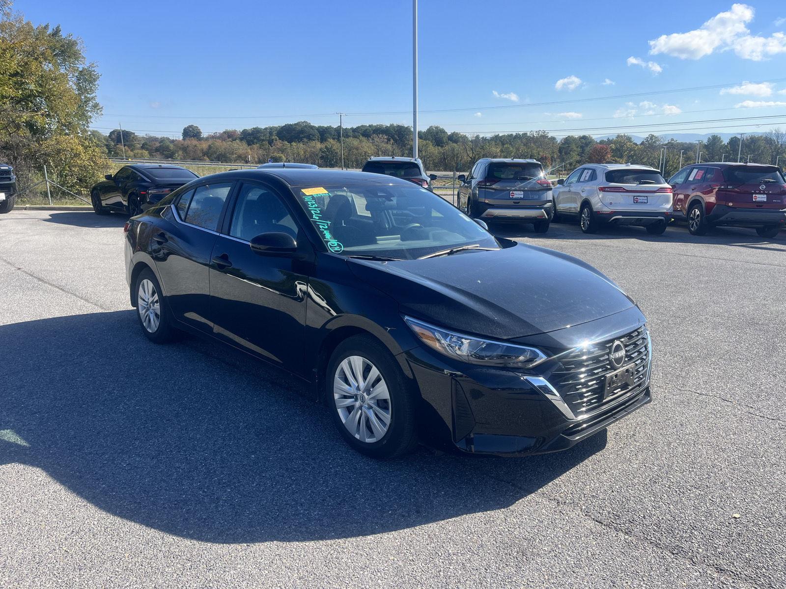 Super Black 2024 Nissan Sentra Sedan Front-Wheel Drive Continuously Variable Transmission