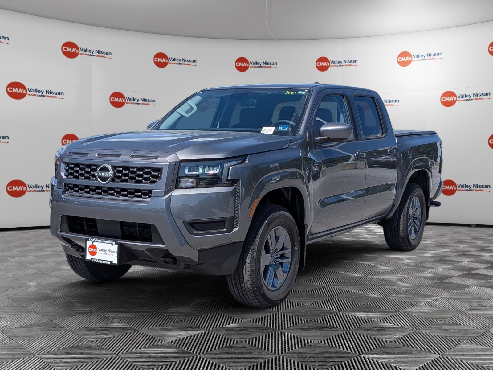 Gray (Gun Metallic) 2026 Nissan Frontier SV Crew Cab 4WD Pickup Truck Four-Wheel Drive Automatic
