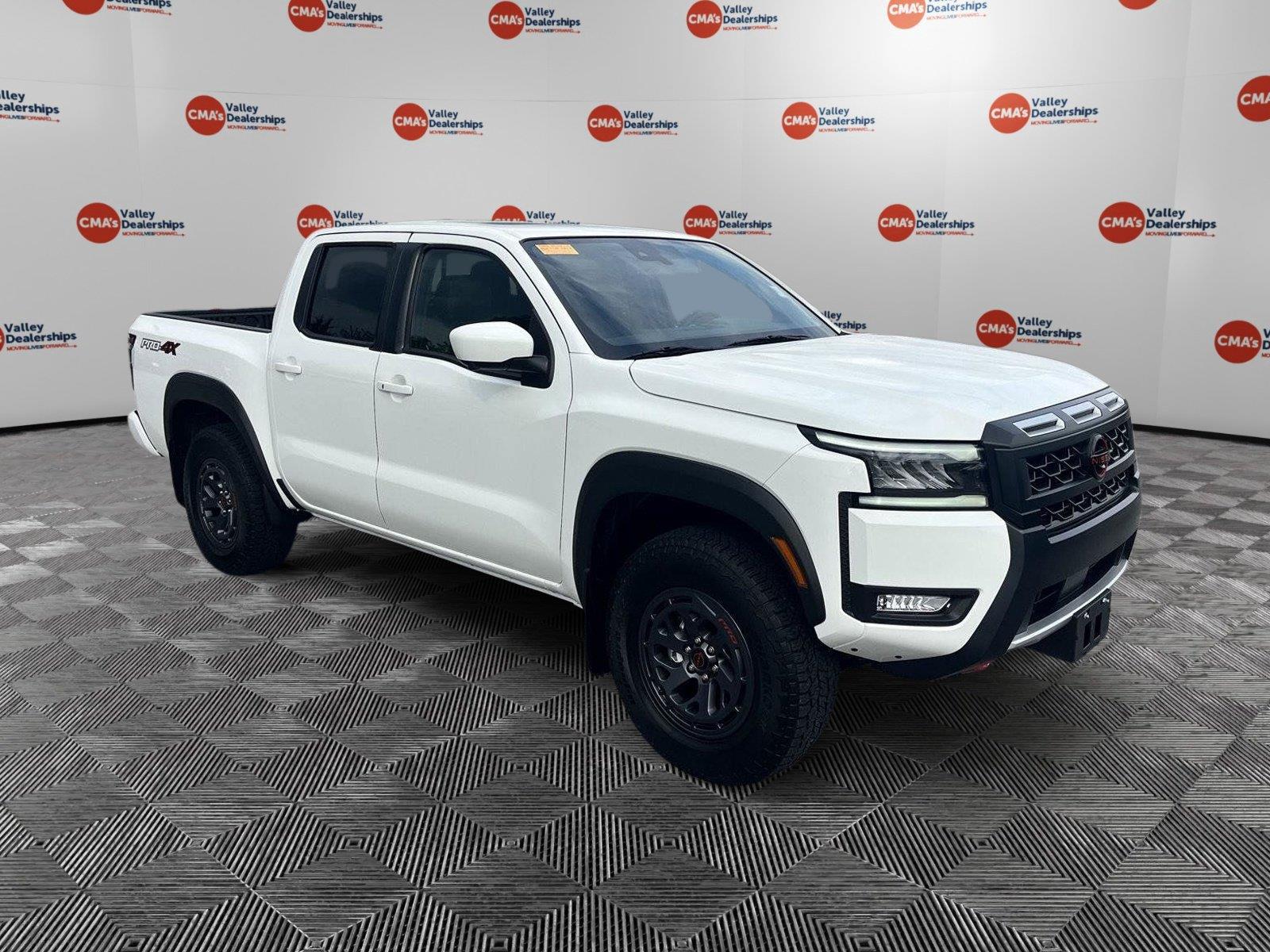 Glacier White 2026 Nissan Frontier Pickup Truck Four-Wheel Drive Automatic