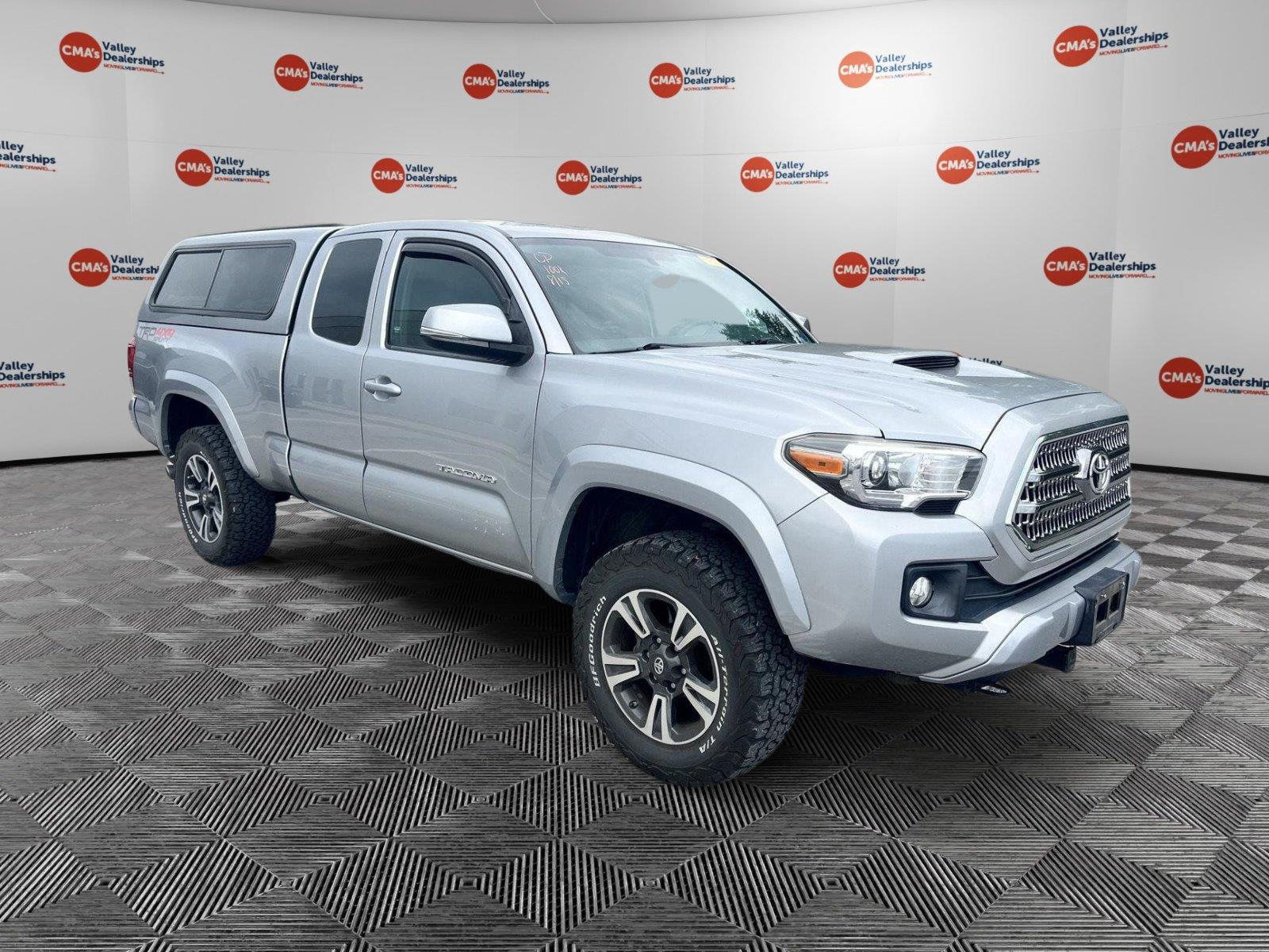 Silver Sky Metallic 2017 Toyota Tacoma Pickup Truck Four-Wheel Drive Manual