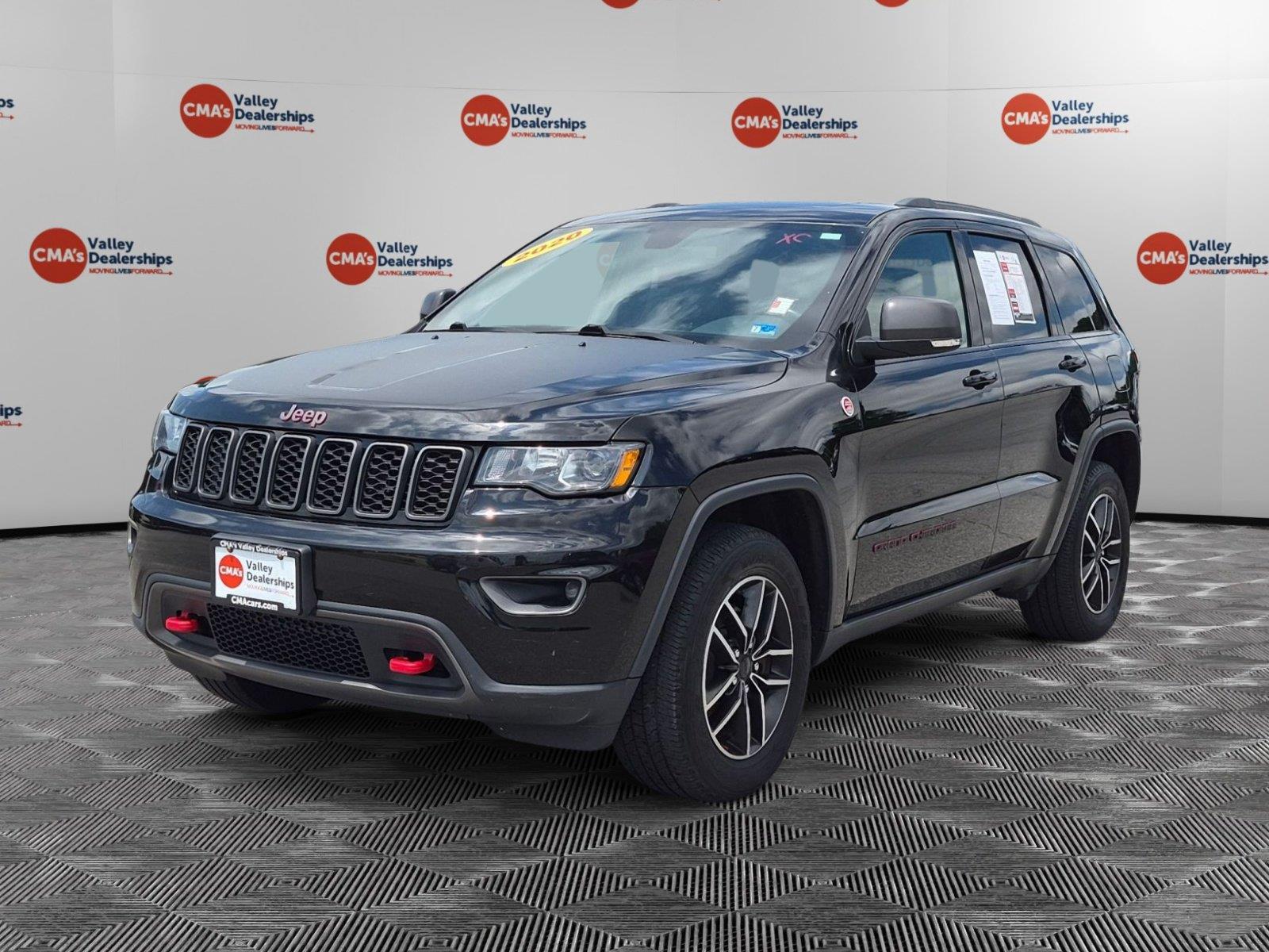 Diamond Black Crystal Pearlcoat 2020 Jeep Grand Cherokee SUV / Crossover Four-Wheel Drive 8-Speed Automatic