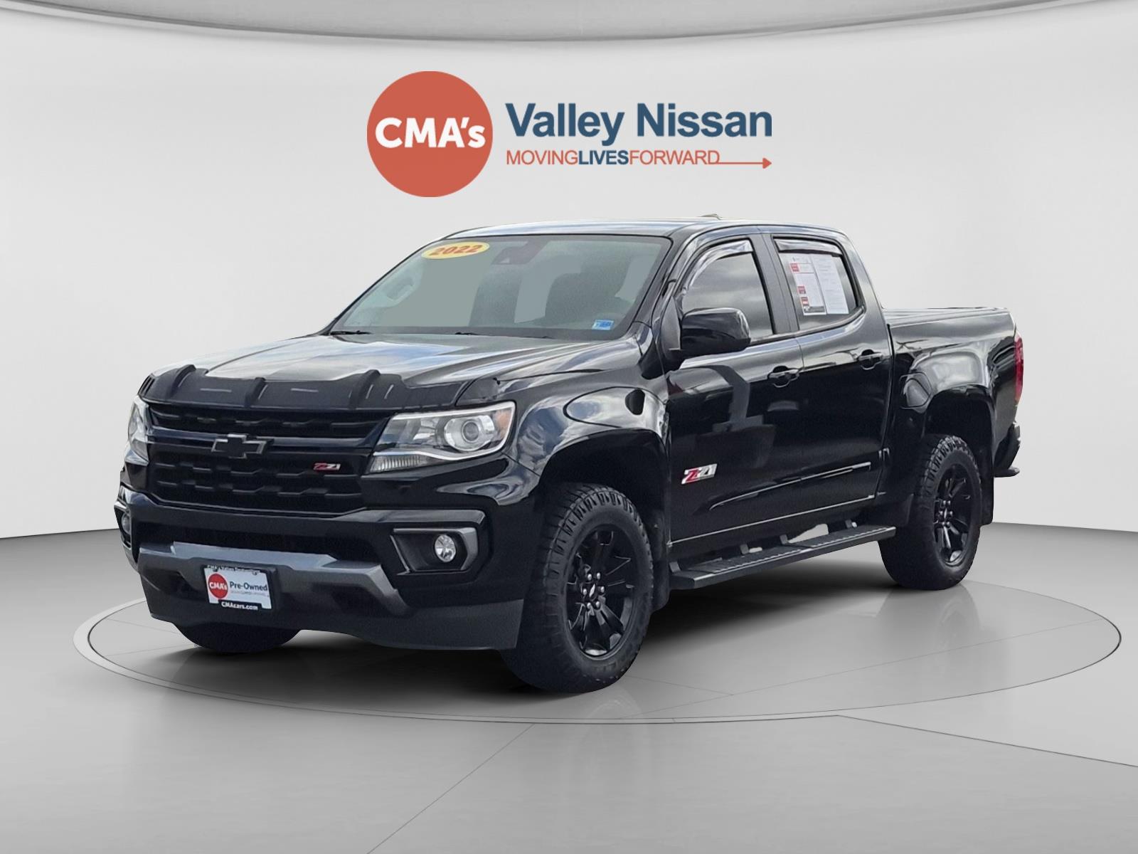 Black 2022 Chevrolet Colorado Pickup Truck Four-Wheel Drive 8-Speed Automatic