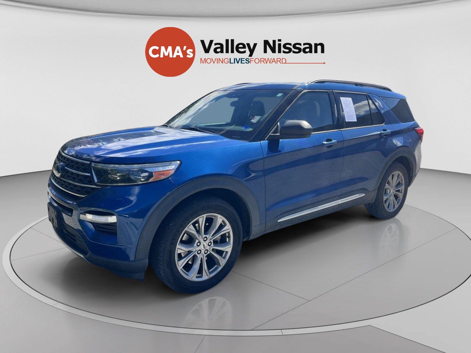 Atlas Blue 2020 Ford Explorer SUV / Crossover All-Wheel Drive Automatic