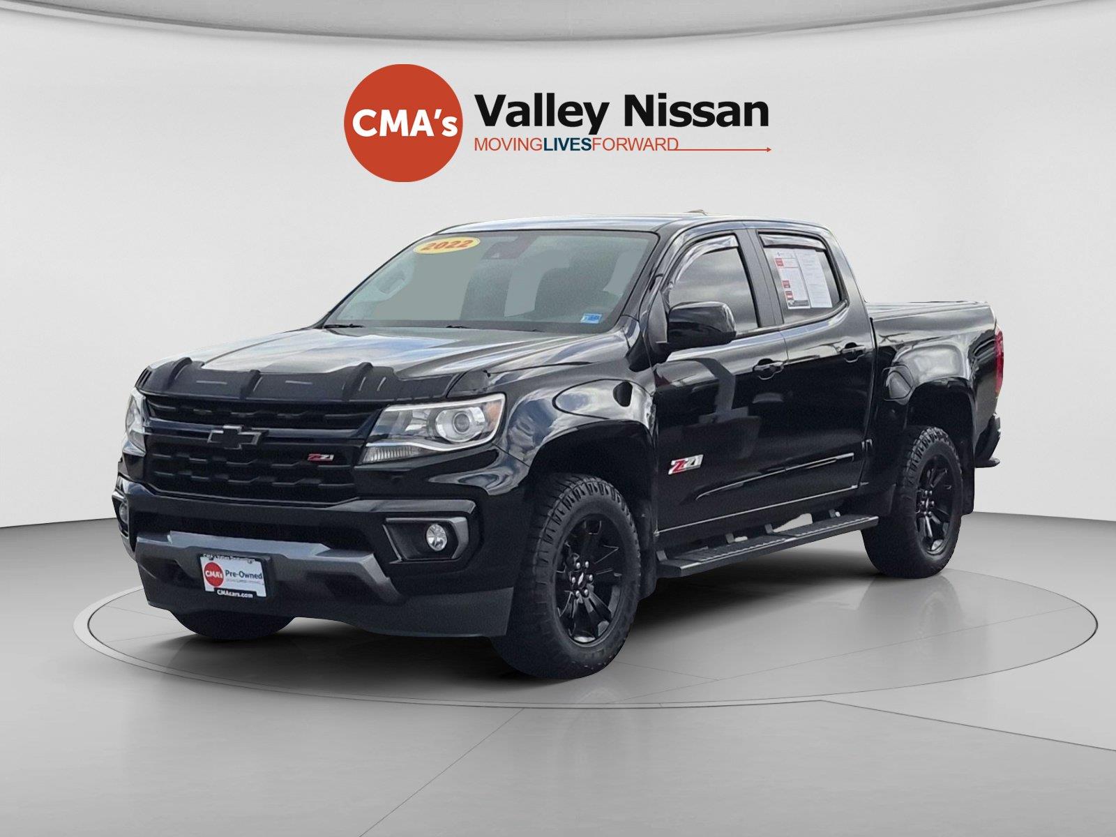 Black 2022 Chevrolet Colorado Pickup Truck Four-Wheel Drive 8-Speed Automatic