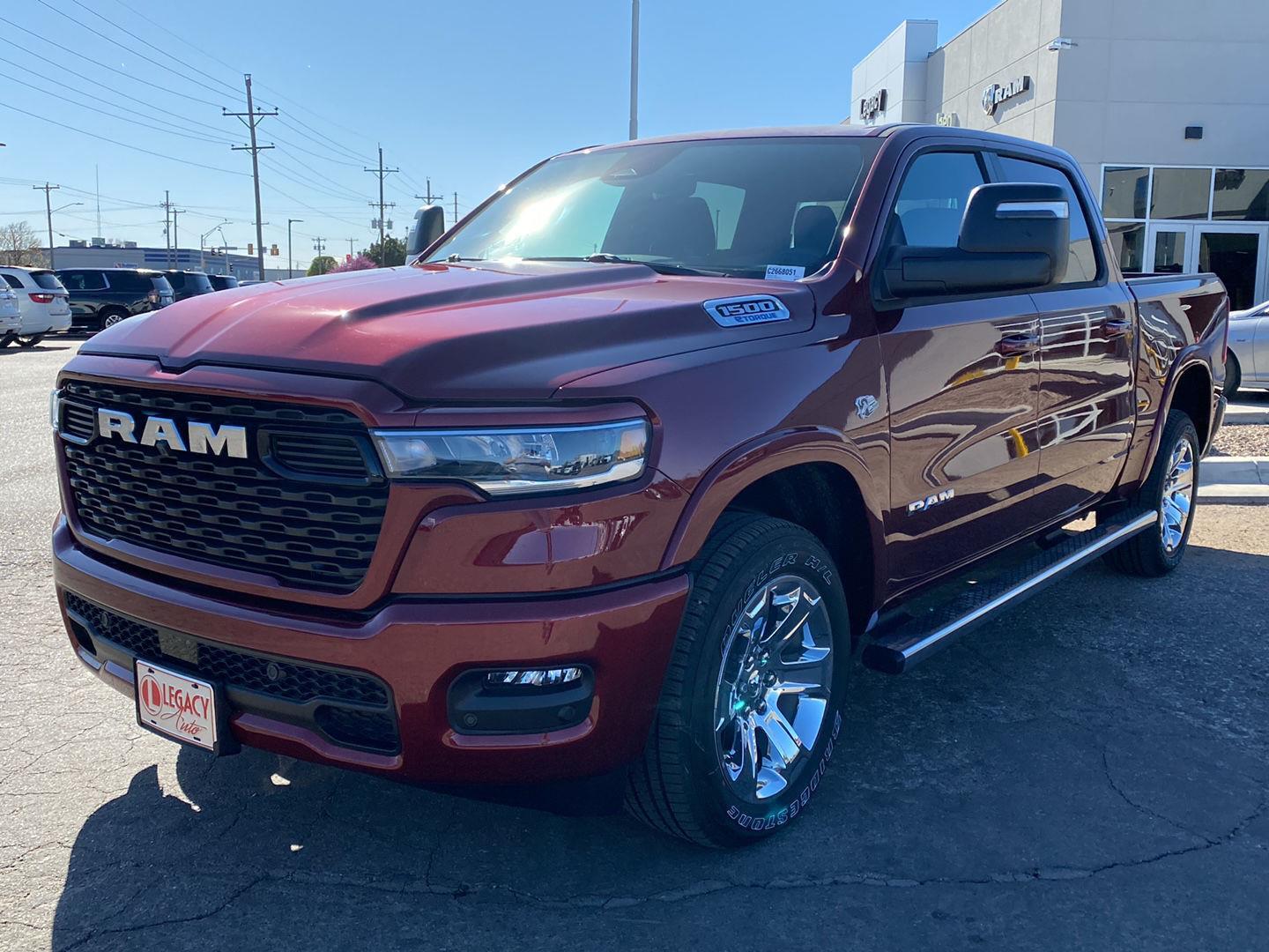 Delmonico Red Pearlcoat 2026 RAM 1500 Lone Star Crew Cab 4WD Pickup Truck Four-Wheel Drive 8-Speed Automatic