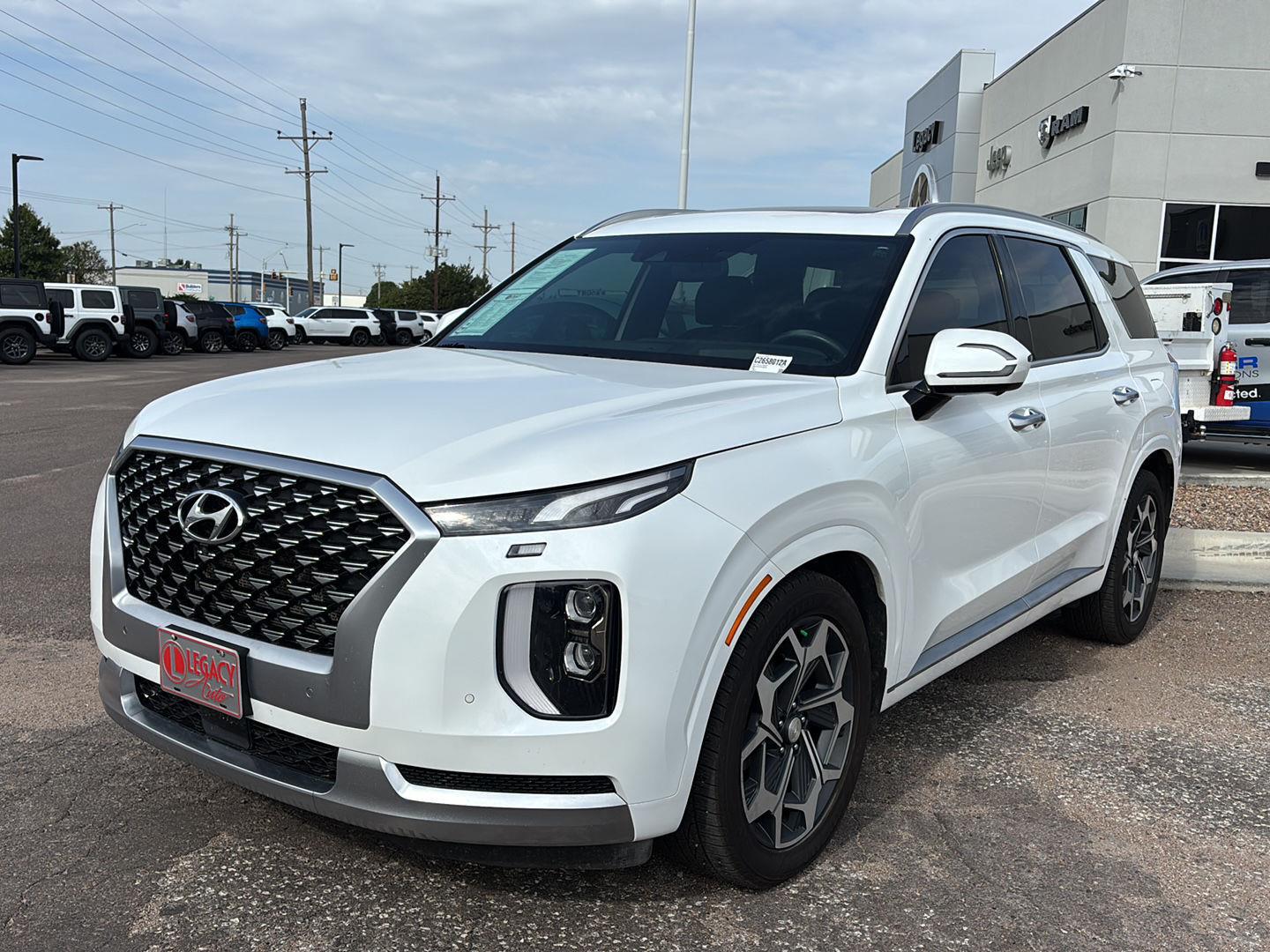 Hyper White 2021 Hyundai Palisade SUV / Crossover All-Wheel Drive Automatic