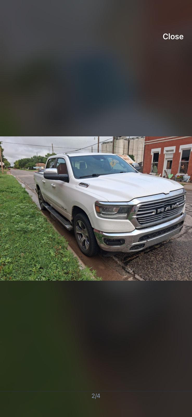 Used 2024 Bright White Clearcoat Ram Laramie image 2