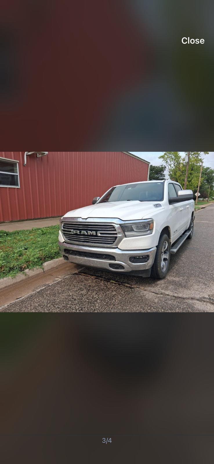 Used 2024 Bright White Clearcoat Ram Laramie image 3