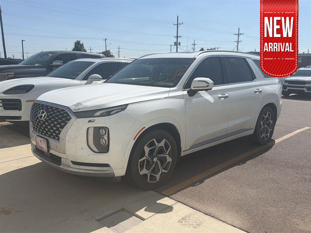 Hyper White 2021 Hyundai Palisade SUV / Crossover All-Wheel Drive Automatic