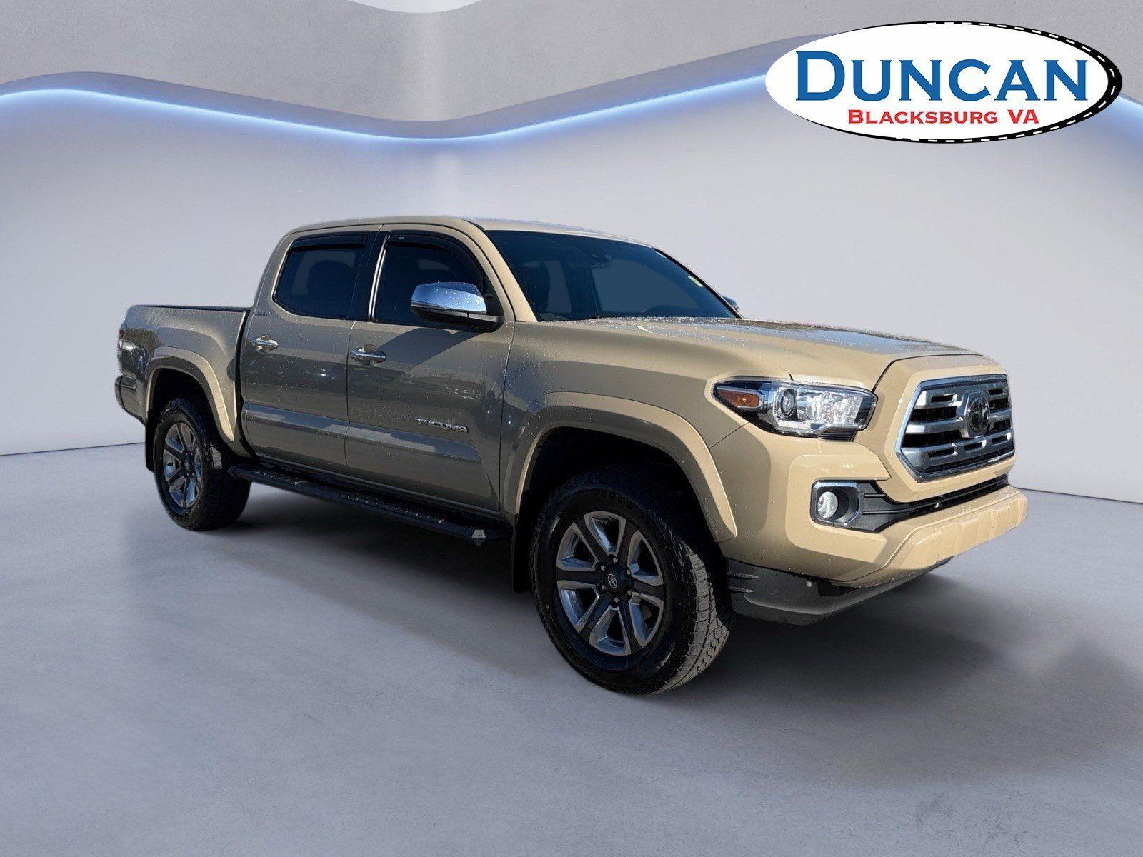 Brown (Beige) 2019 Toyota Tacoma Limited Double Cab 4WD Pickup Truck Four-Wheel Drive 6-Speed Automatic