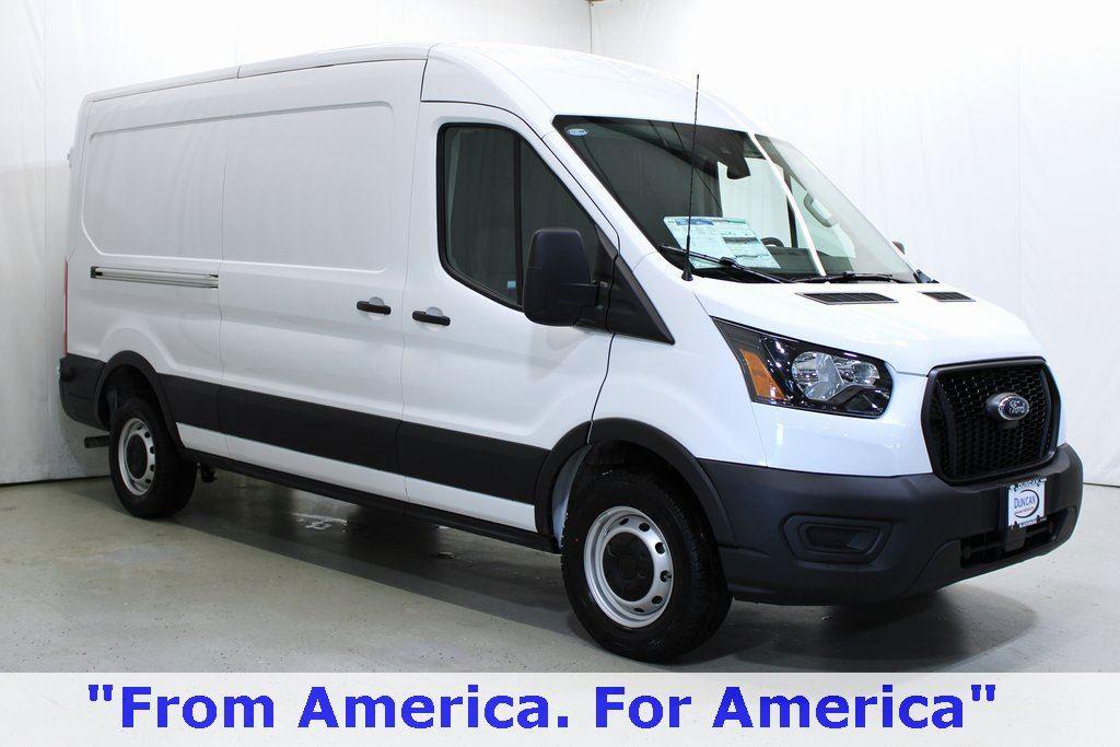 Oxford White 2025 Ford Transit Cargo 250 Medium Roof LB RWD Van Rear-Wheel Drive Automatic