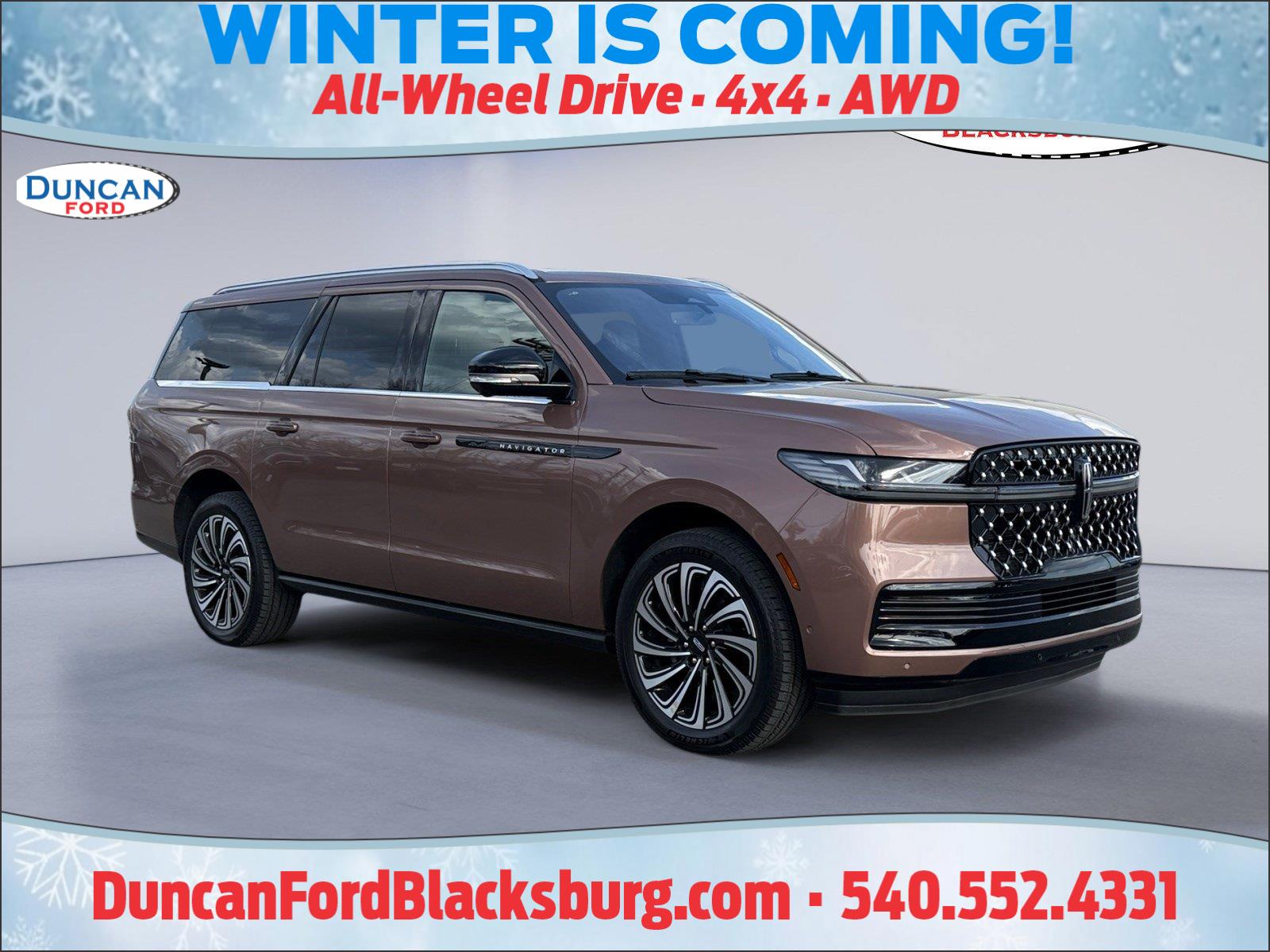 Red 2025 Lincoln Navigator SUV / Crossover Four-Wheel Drive Automatic