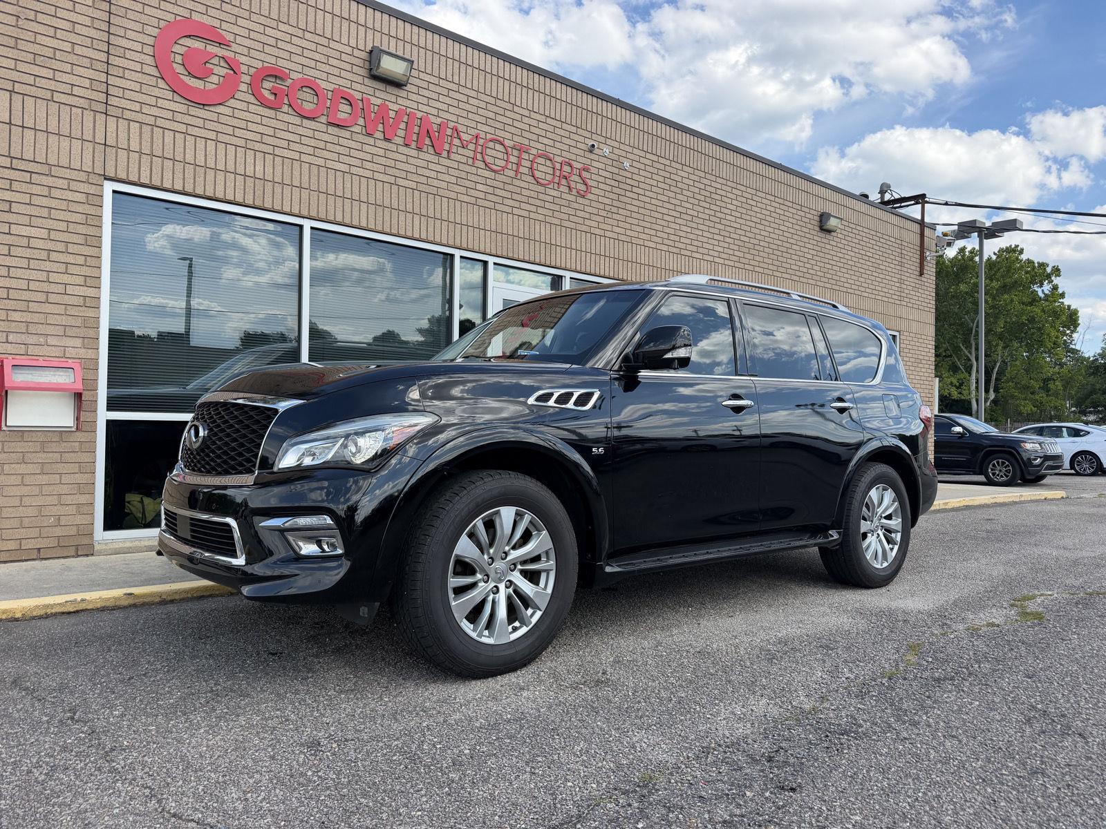 Black Obsidian 2017 INFINITI QX80 4WD SUV / Crossover All-Wheel Drive Automatic