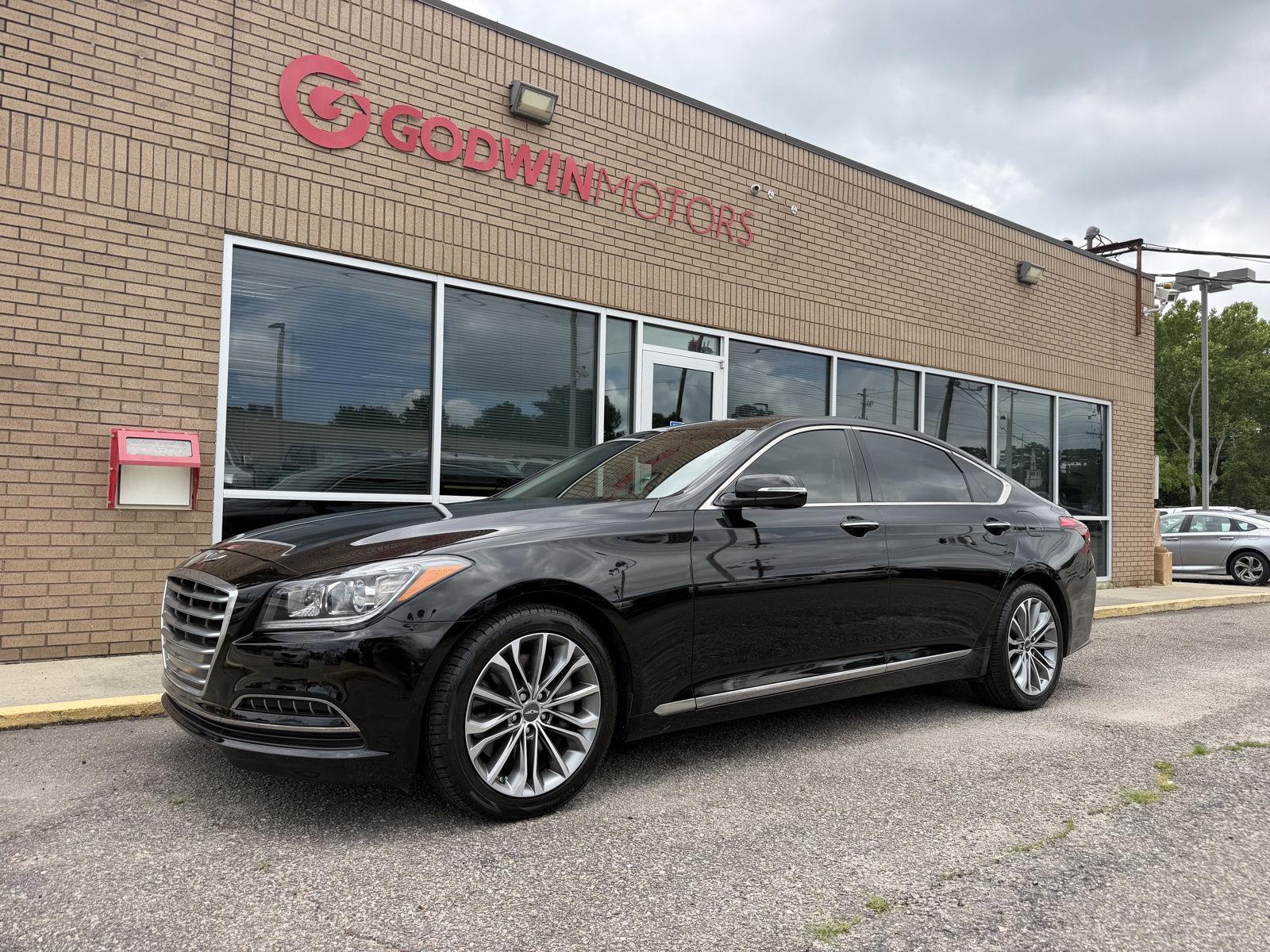 Caspian Black 2016 Hyundai Genesis 3.8 RWD Sedan Rear-Wheel Drive Automatic