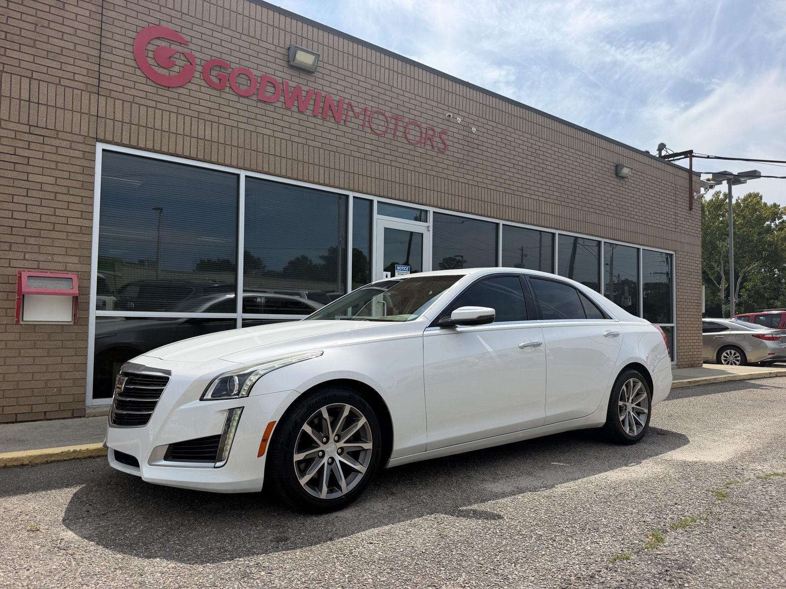 Crystal White Tricoat 2016 Cadillac CTS Sedan Rear-Wheel Drive 8-Speed Automatic