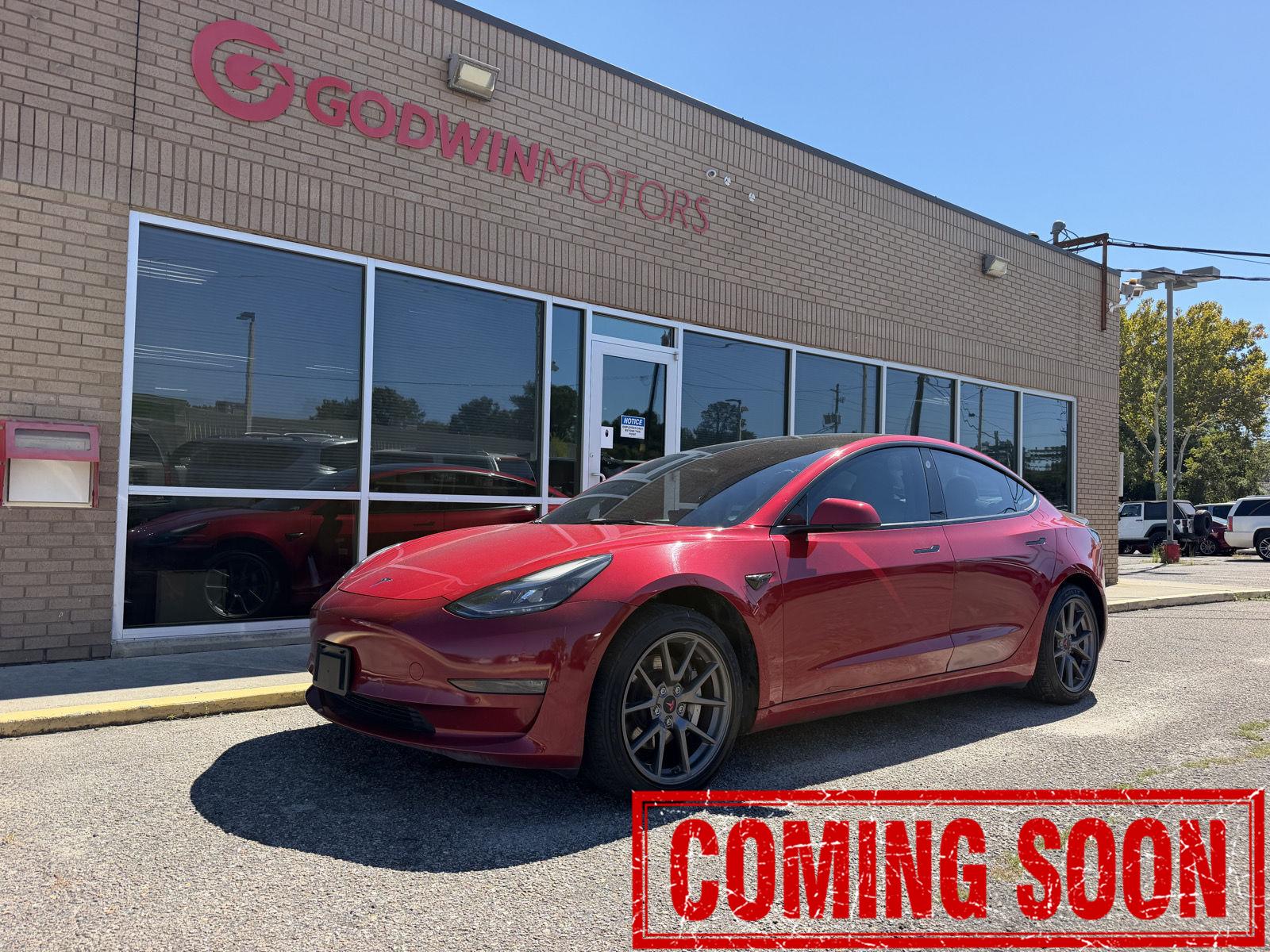 Red Multi-Coat 2021 Tesla Model 3 Sedan All-Wheel Drive Automatic