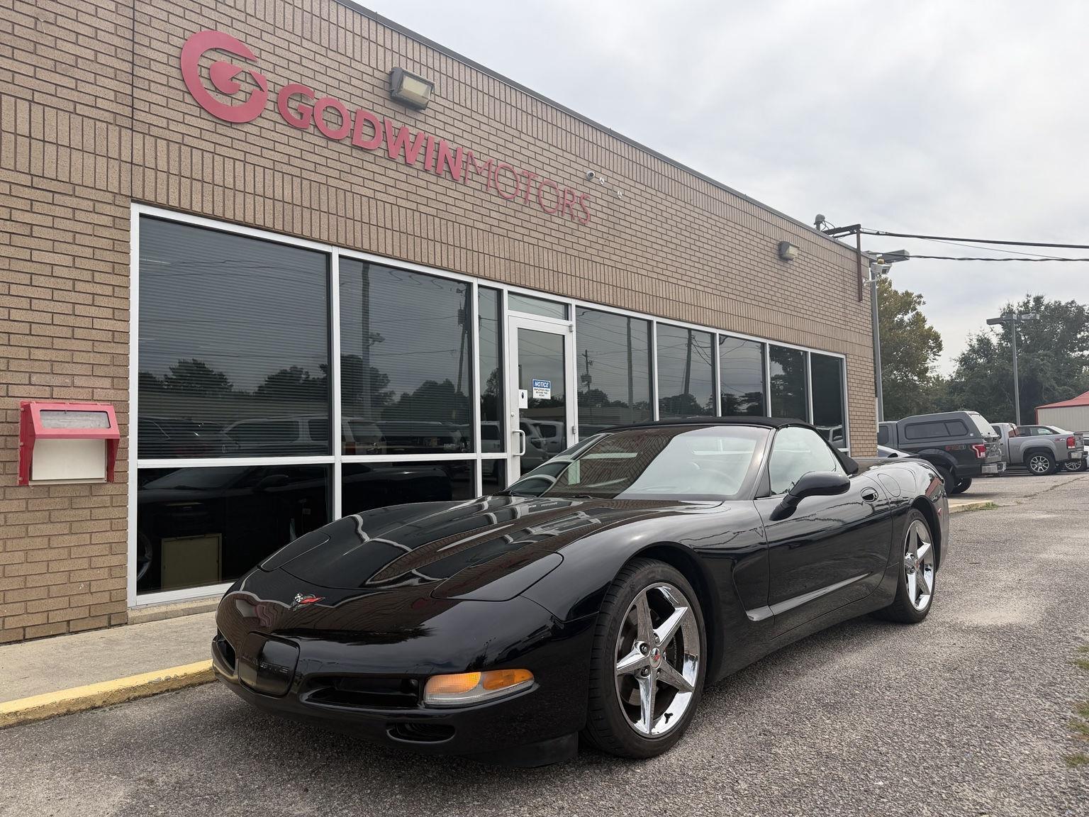 Black 2002 Chevrolet Corvette Convertible Rear-Wheel Drive 6-Speed Manual Overdrive