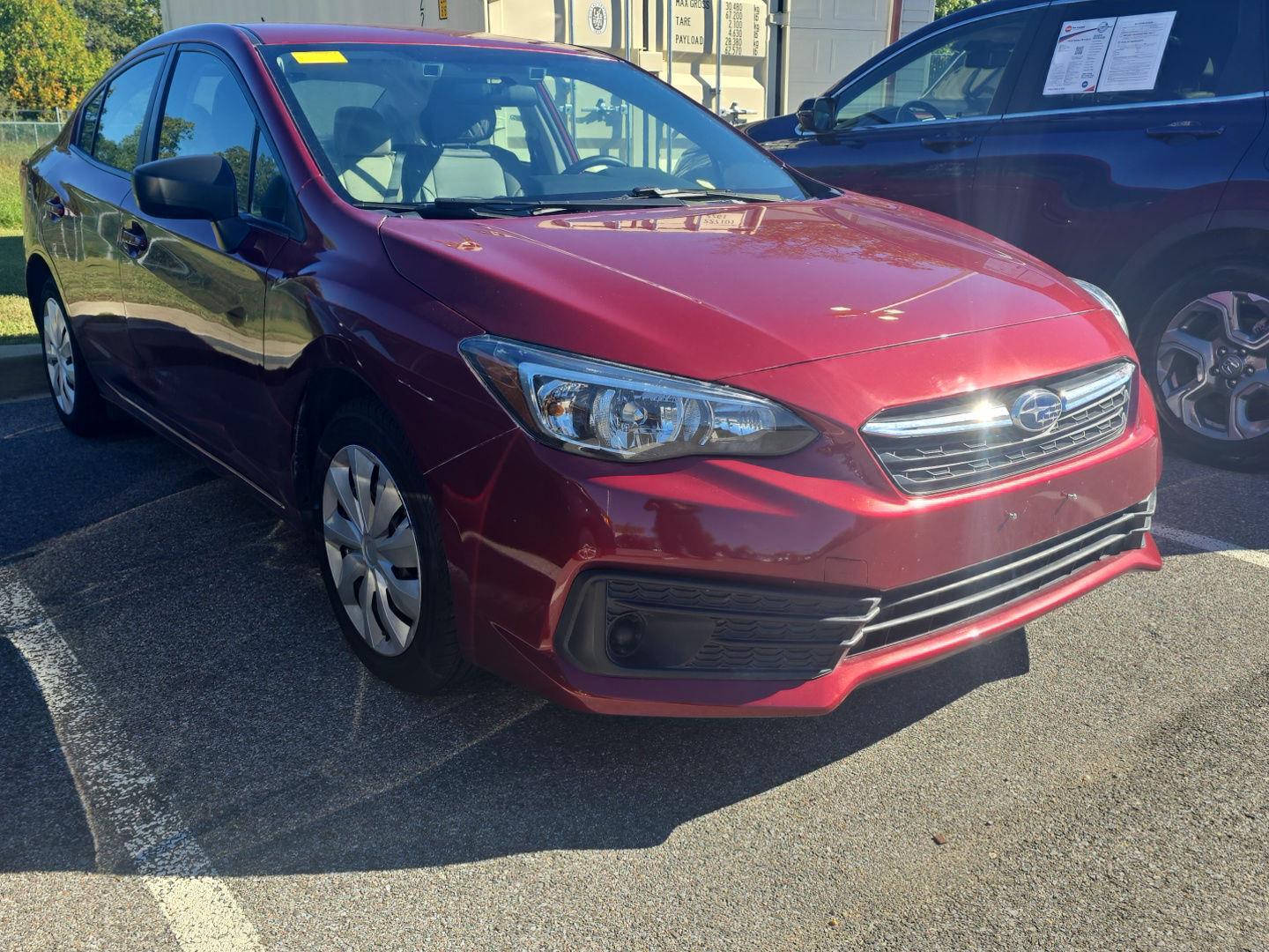 Crimson Red Pearl 2023 Subaru Impreza Sedan All-Wheel Drive Continuously Variable Transmission