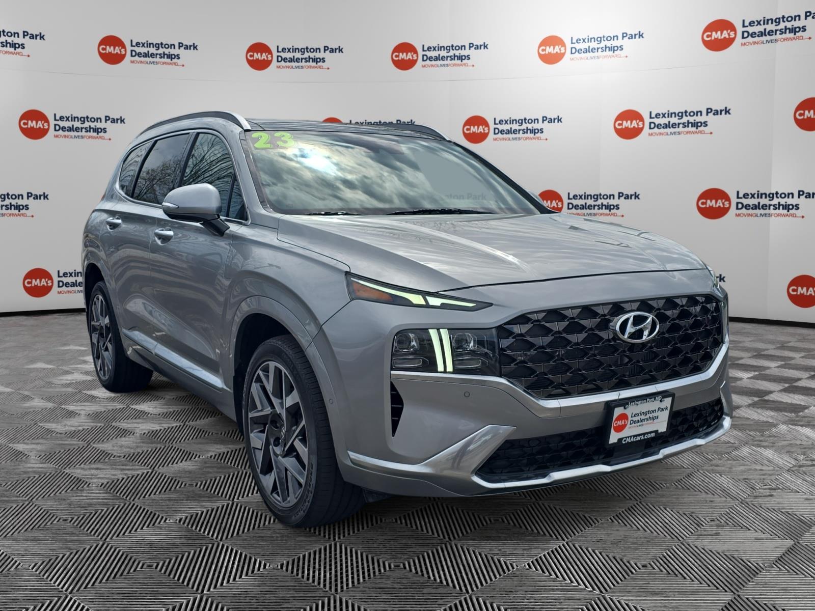 Shimmering Silver 2023 Hyundai Santa Fe Calligraphy FWD SUV / Crossover Front-Wheel Drive Automatic