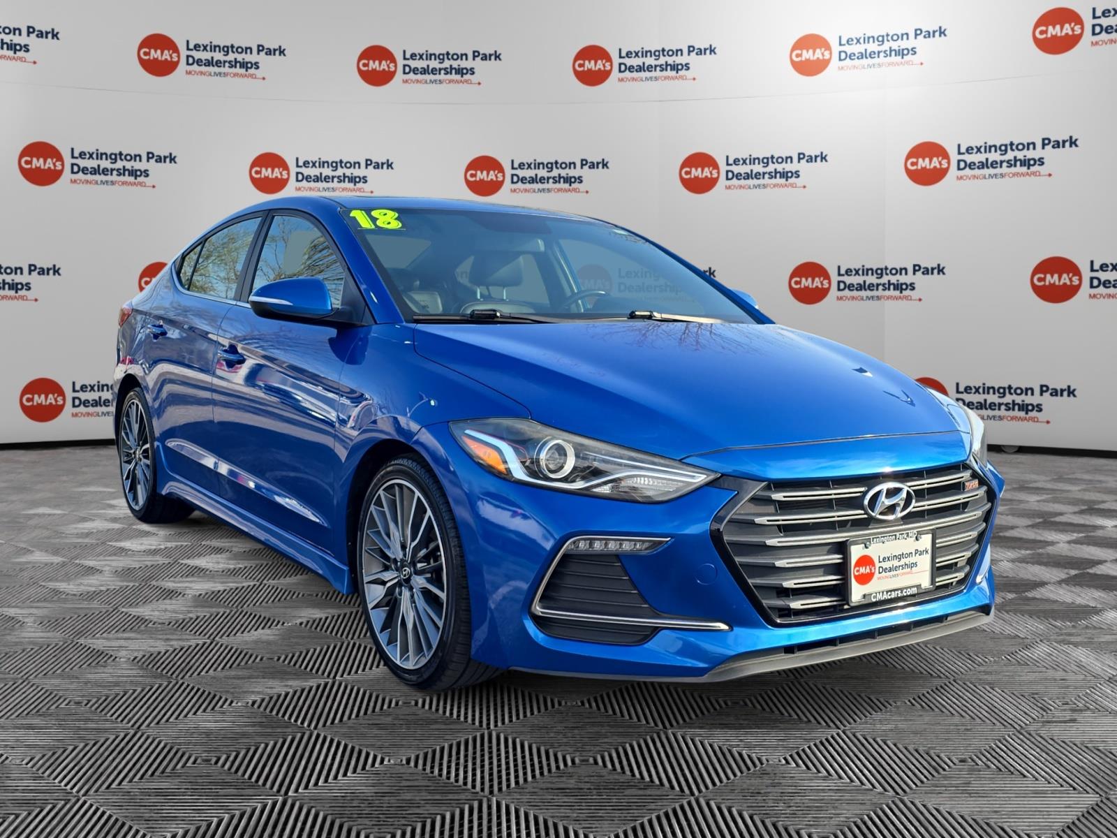 Electric Blue Metallic 2018 Hyundai Elantra Sport FWD Sedan Front-Wheel Drive Automatic