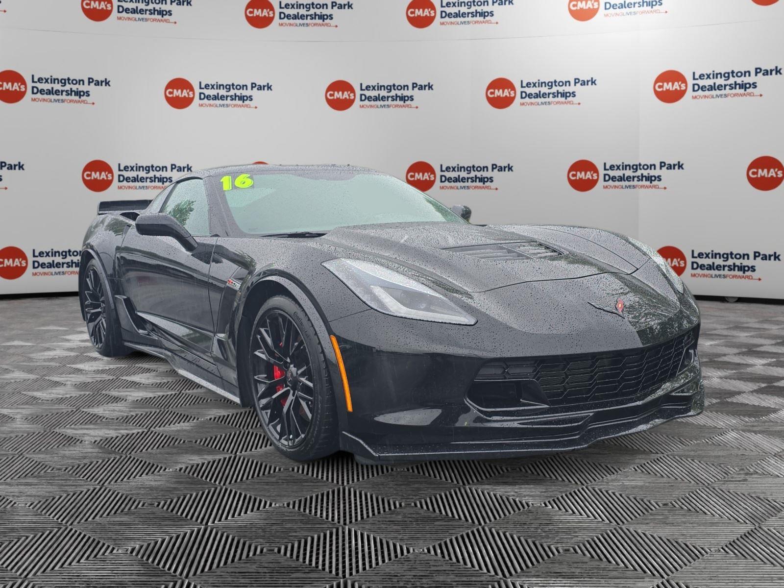 Black 2016 Chevrolet Corvette Z06 1LZ Coupe RWD Coupe Rear-Wheel Drive 7-Speed Manual