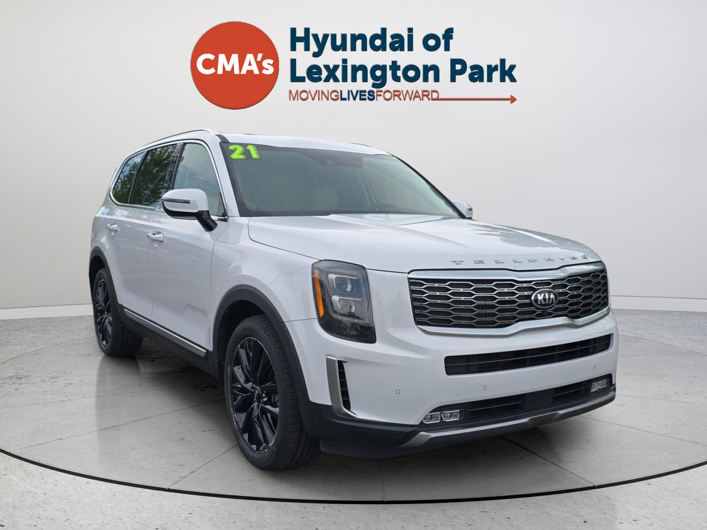 Glacial White Pearl 2021 Kia Telluride SUV / Crossover All-Wheel Drive 8-Speed Automatic