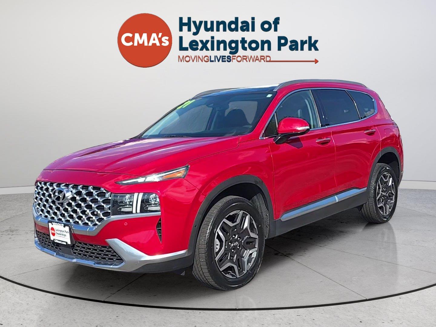 Calypso Red 2021 Hyundai Santa Fe SUV / Crossover All-Wheel Drive Automatic