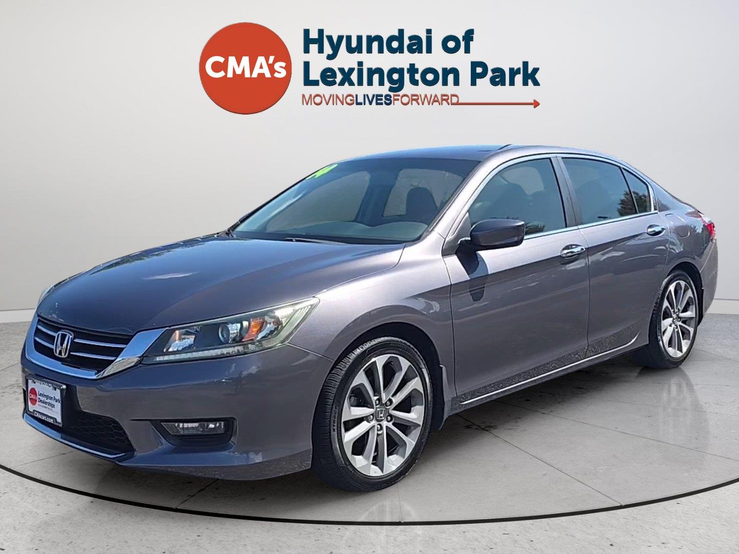 Gray (Modern Steel Metallic) 2014 Honda Accord Sedan Front-Wheel Drive Continuously Variable Transmission