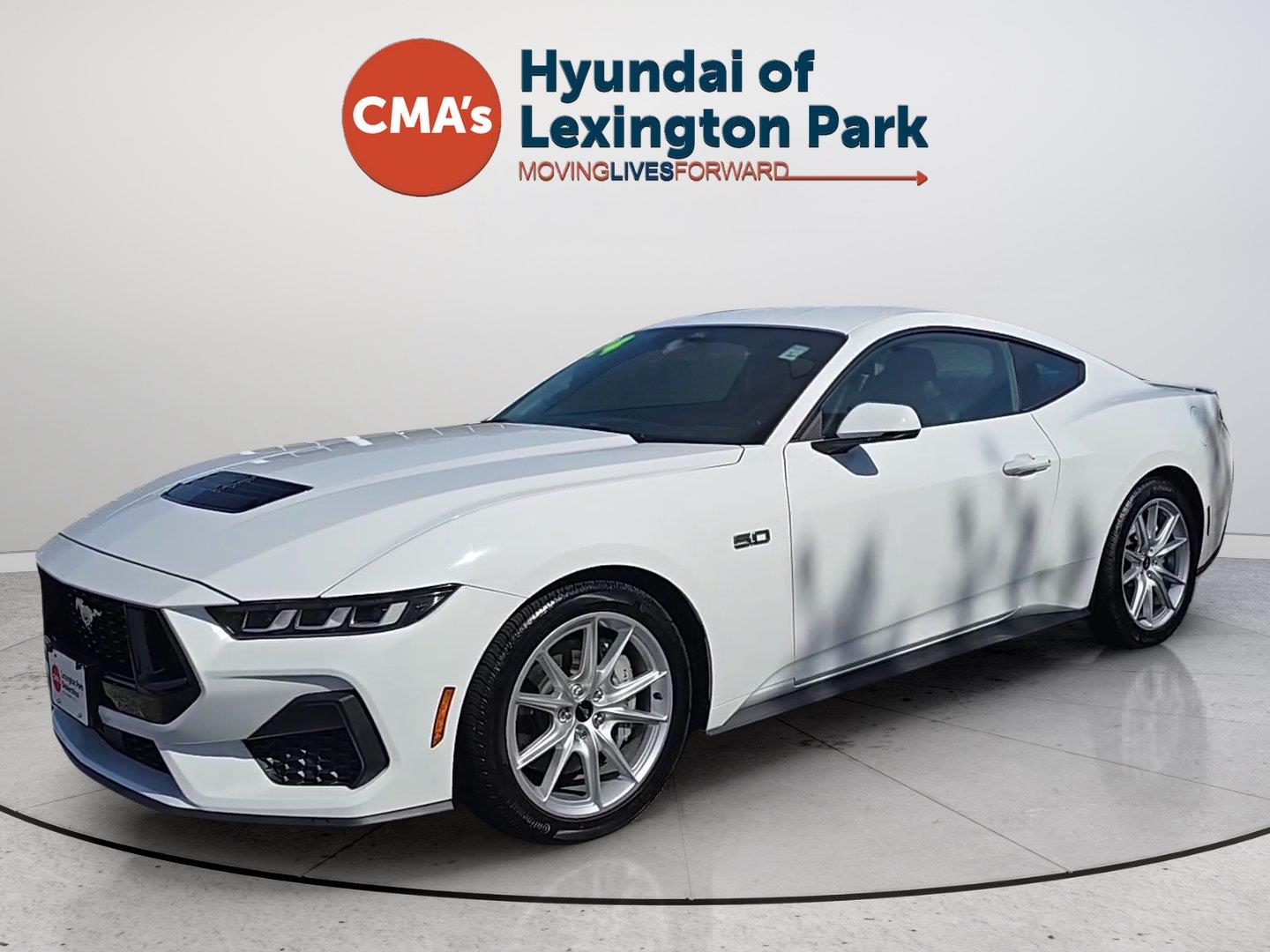 Oxford White 2024 Ford Mustang Coupe Rear-Wheel Drive Automatic