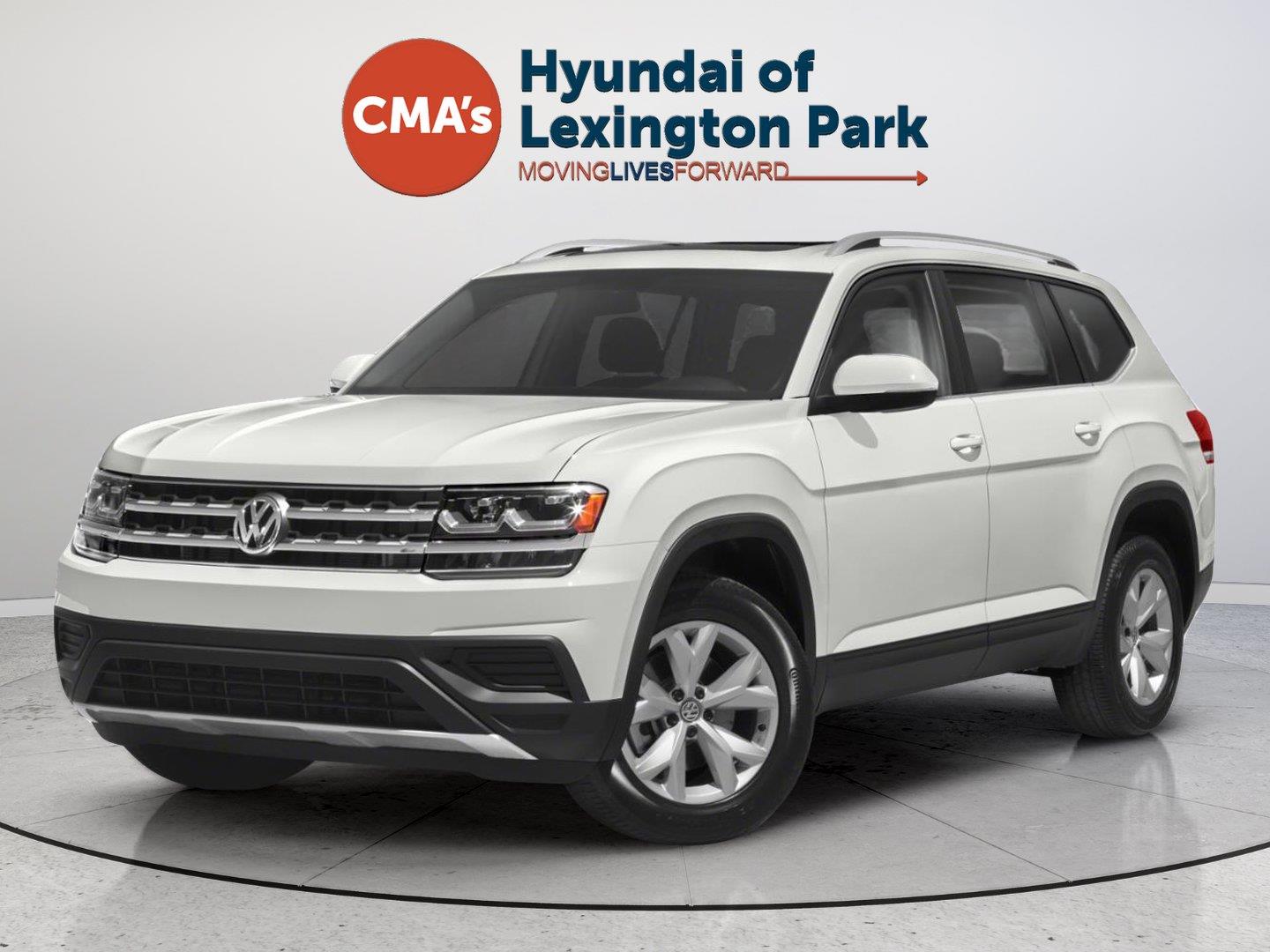 Pure White 2018 Volkswagen Atlas SUV / Crossover All-Wheel Drive Automatic