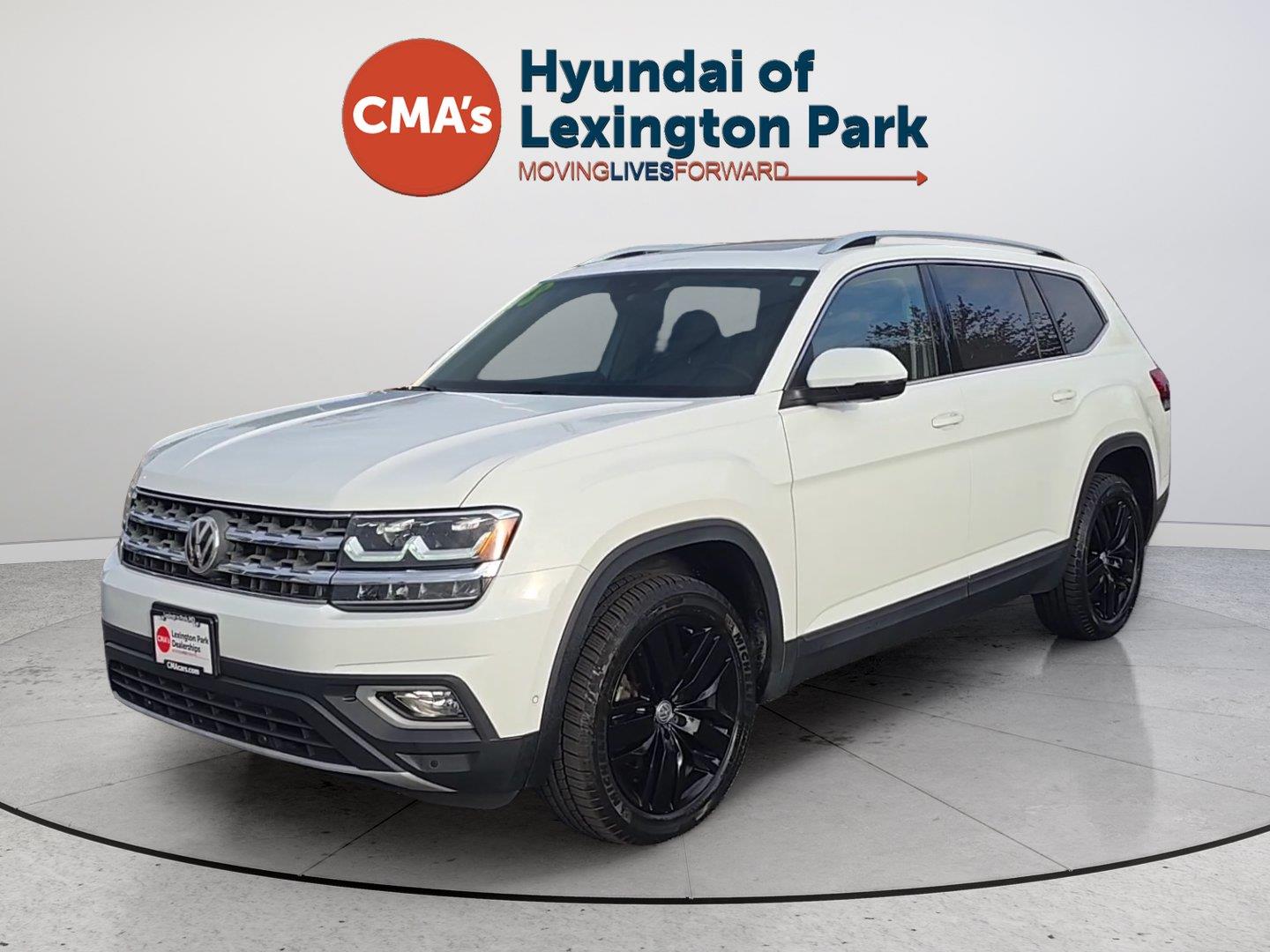 Pure White 2018 Volkswagen Atlas SUV / Crossover All-Wheel Drive Automatic