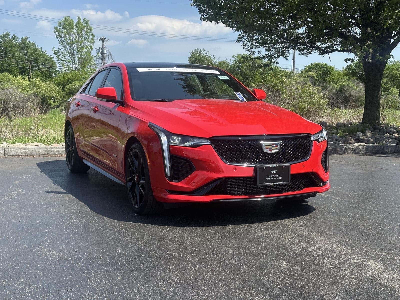 Velocity Red 2024 Cadillac CT4 V-Series AWD Sedan All-Wheel Drive Automatic