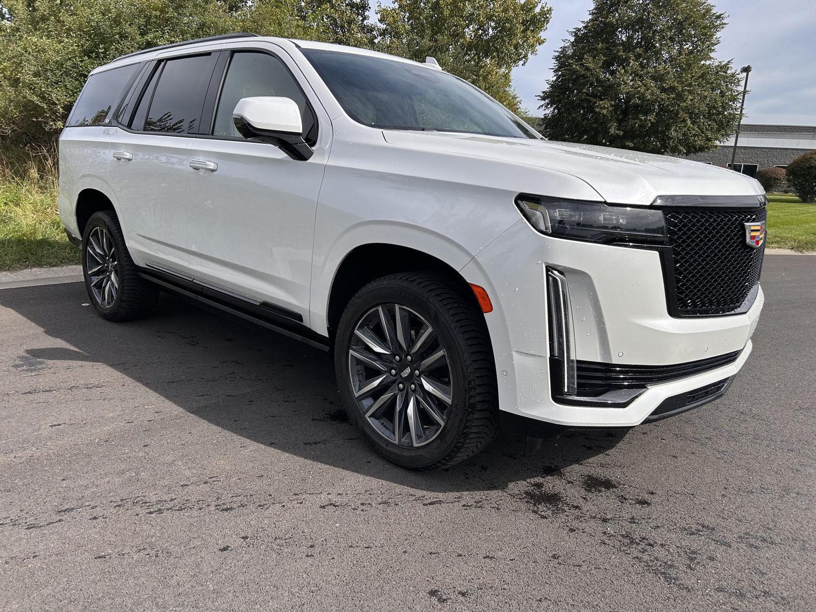 Crystal White Tricoat 2023 Cadillac Escalade SUV / Crossover Four-Wheel Drive Automatic